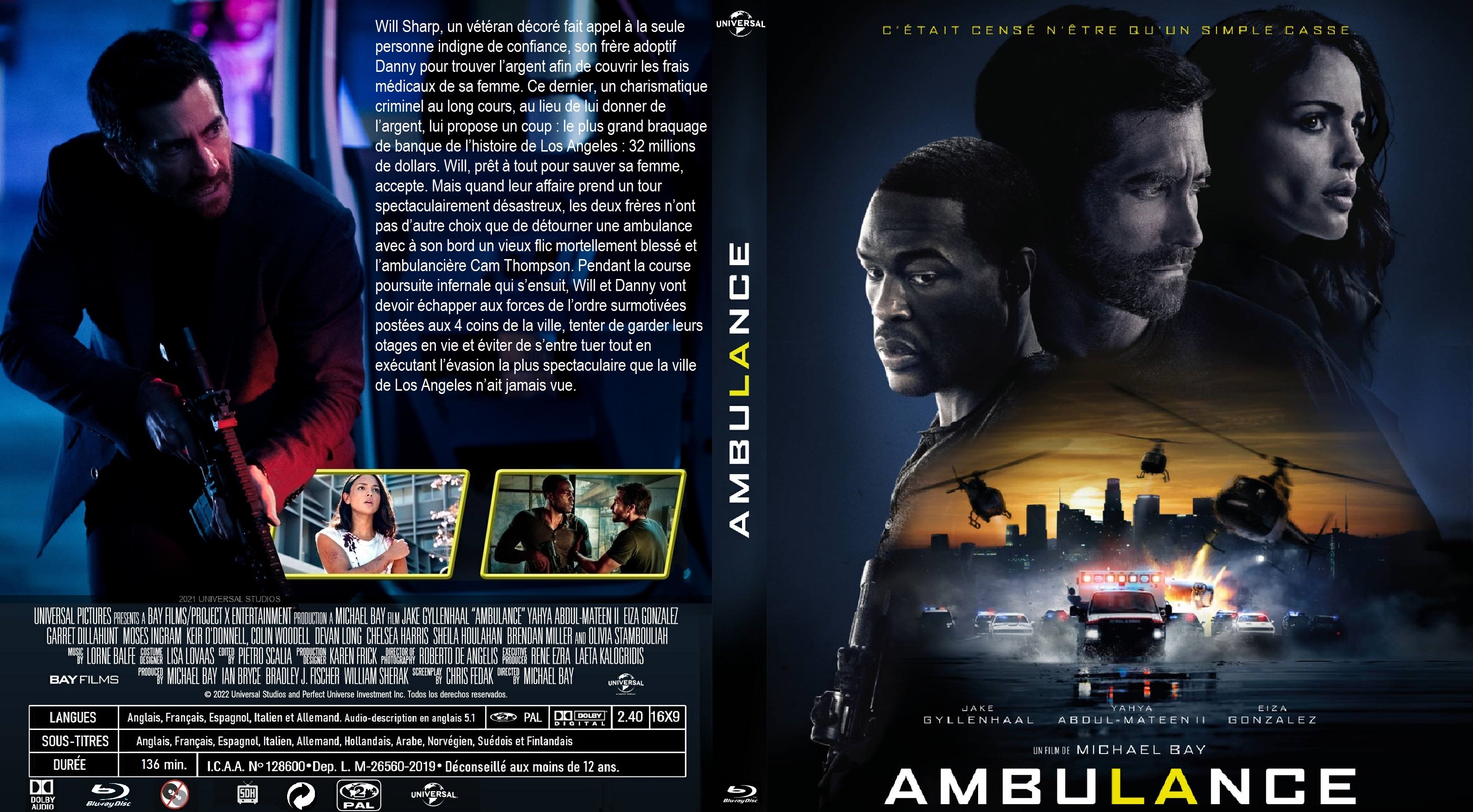 Jaquette DVD Ambulance custom (BLU-RAY)