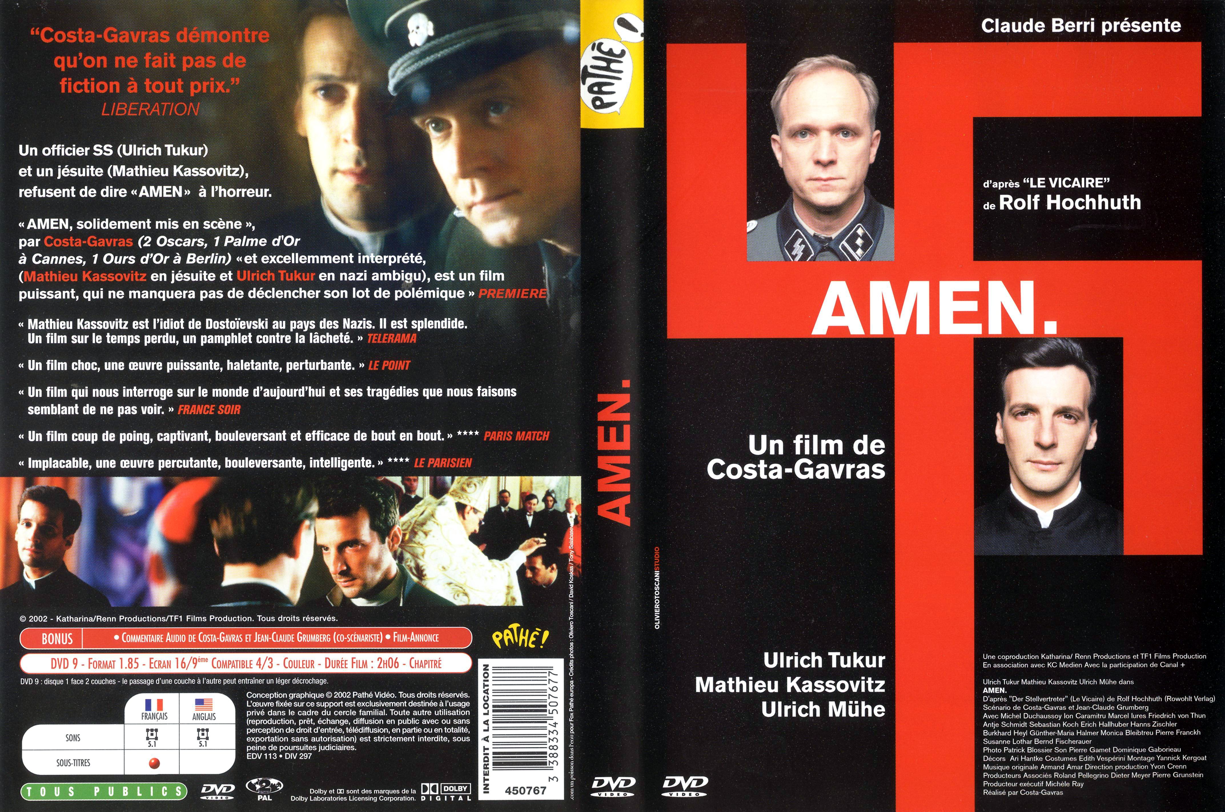 Jaquette DVD Amen v2