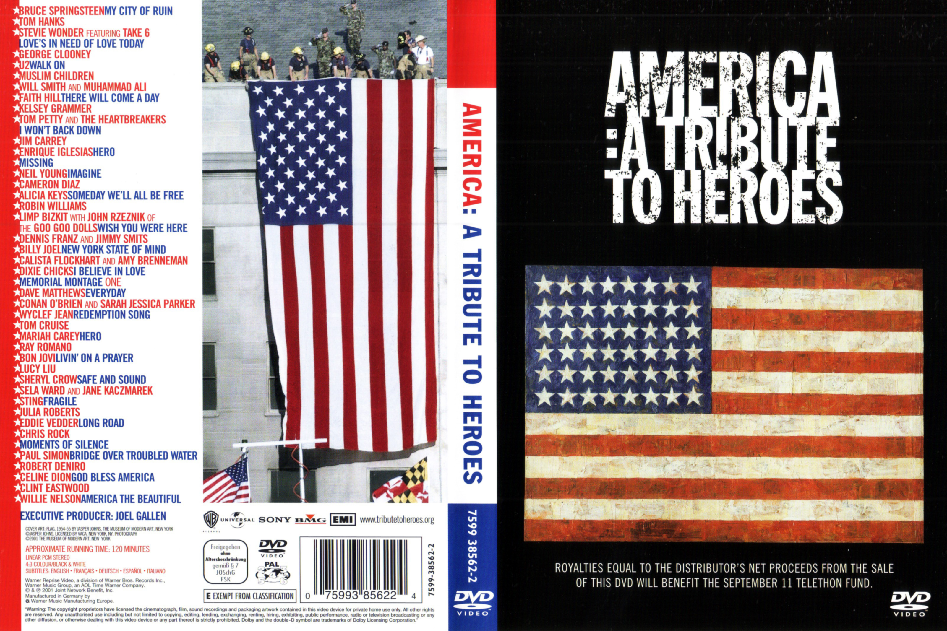 Jaquette DVD America - A tribute to heroes