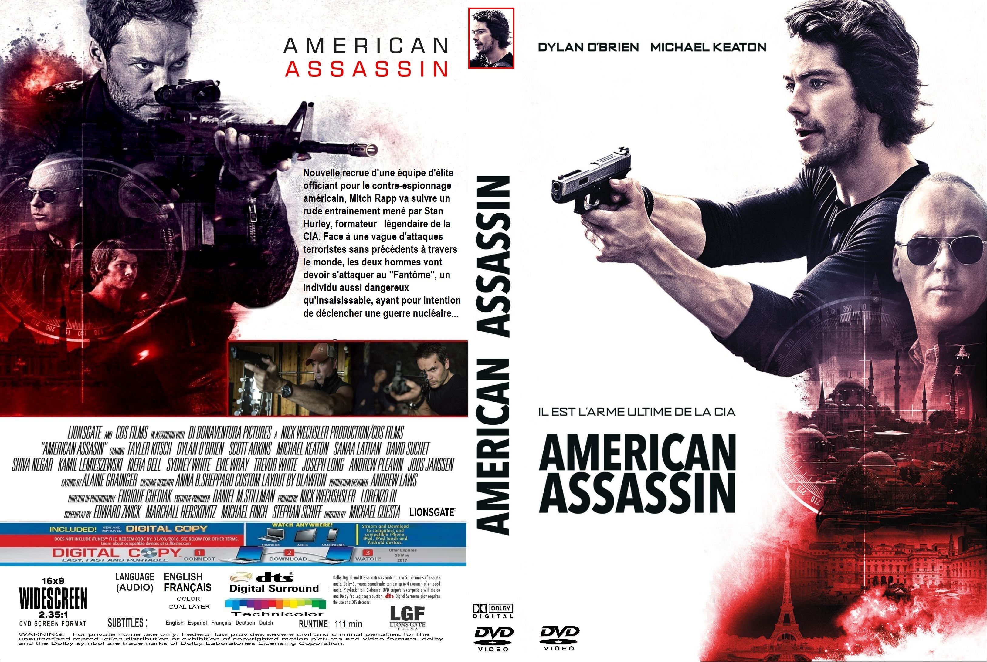 Jaquette DVD American Assassin custom