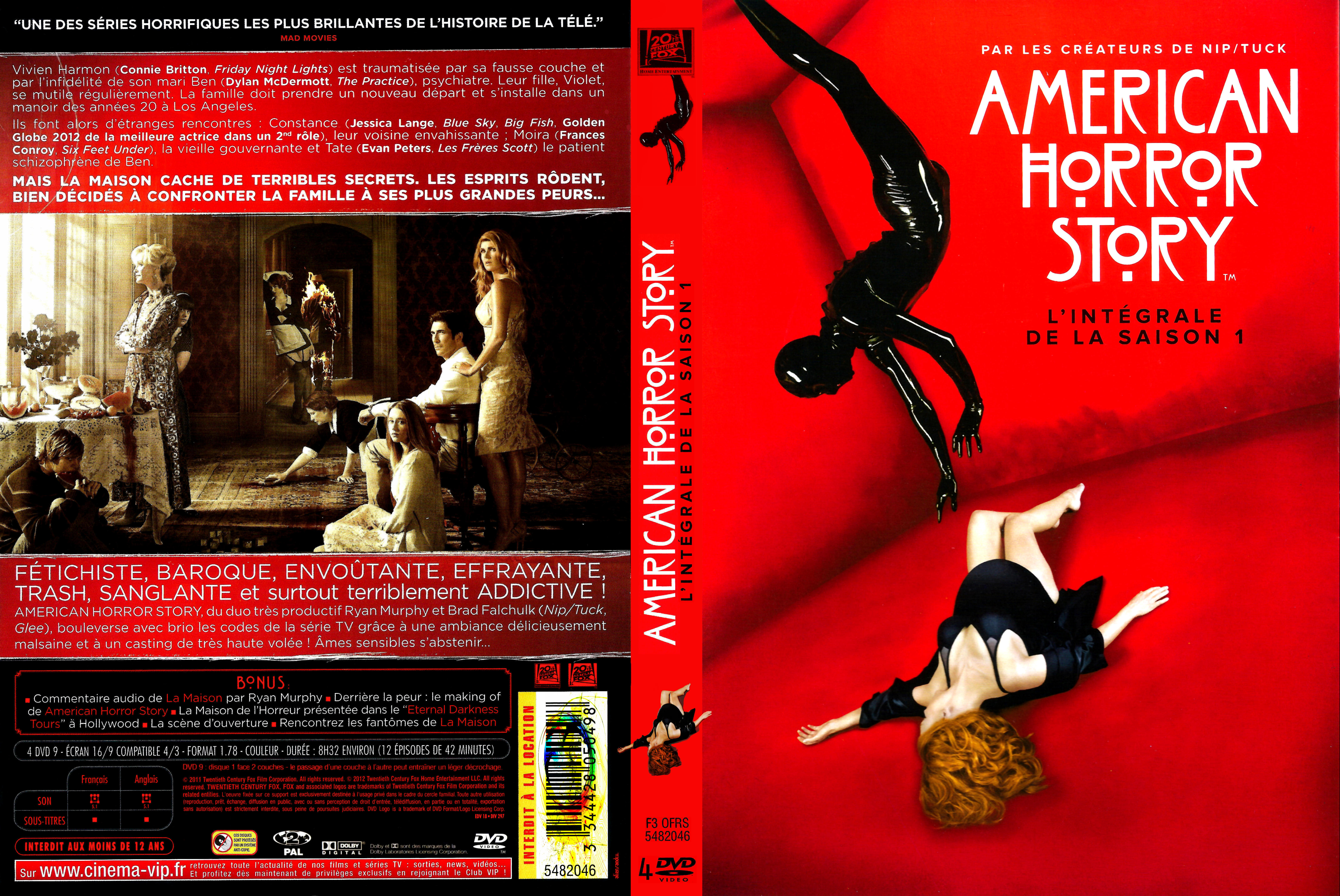 Jaquette DVD American Horror Story saison 1