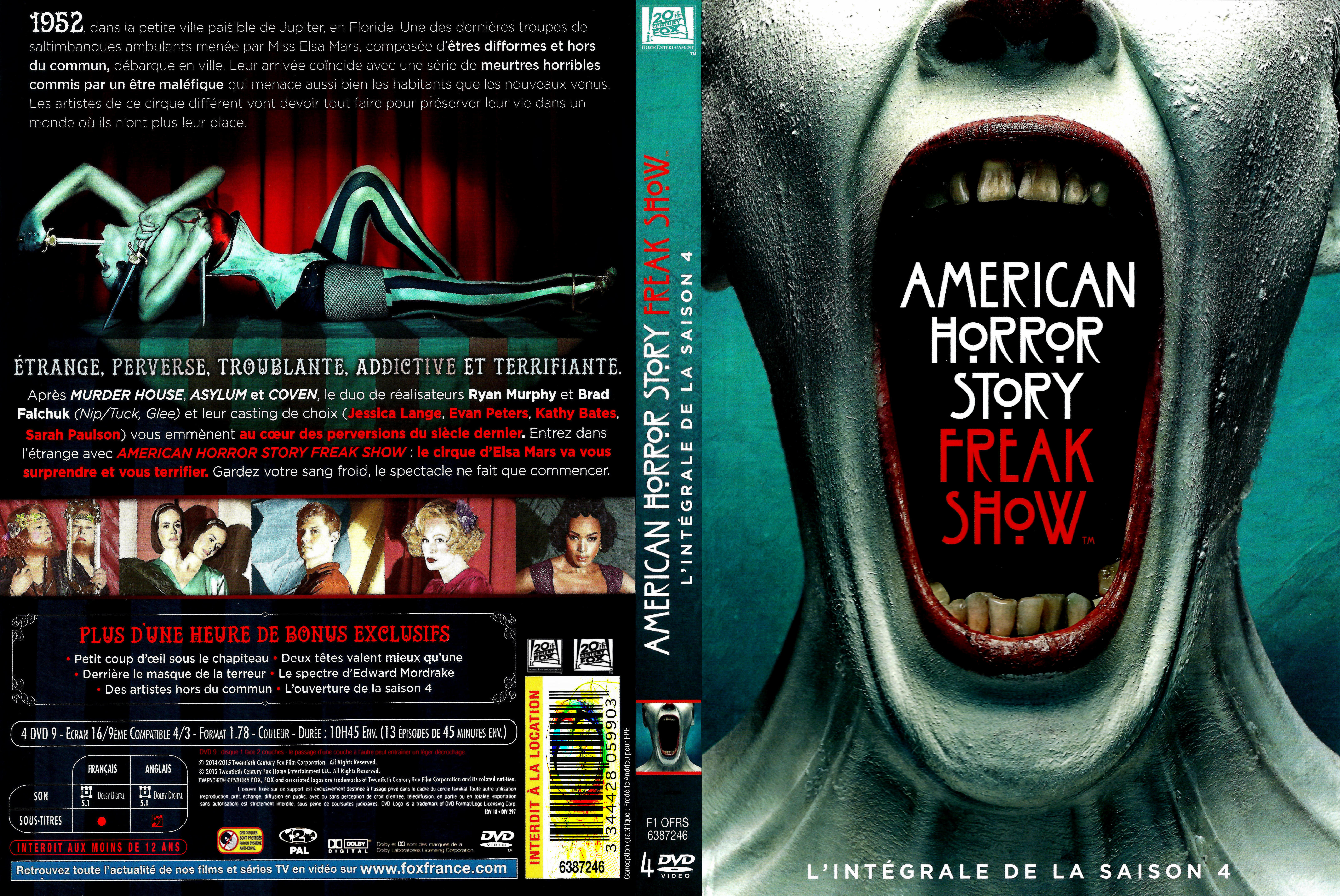 Jaquette DVD American Horror Story saison 4