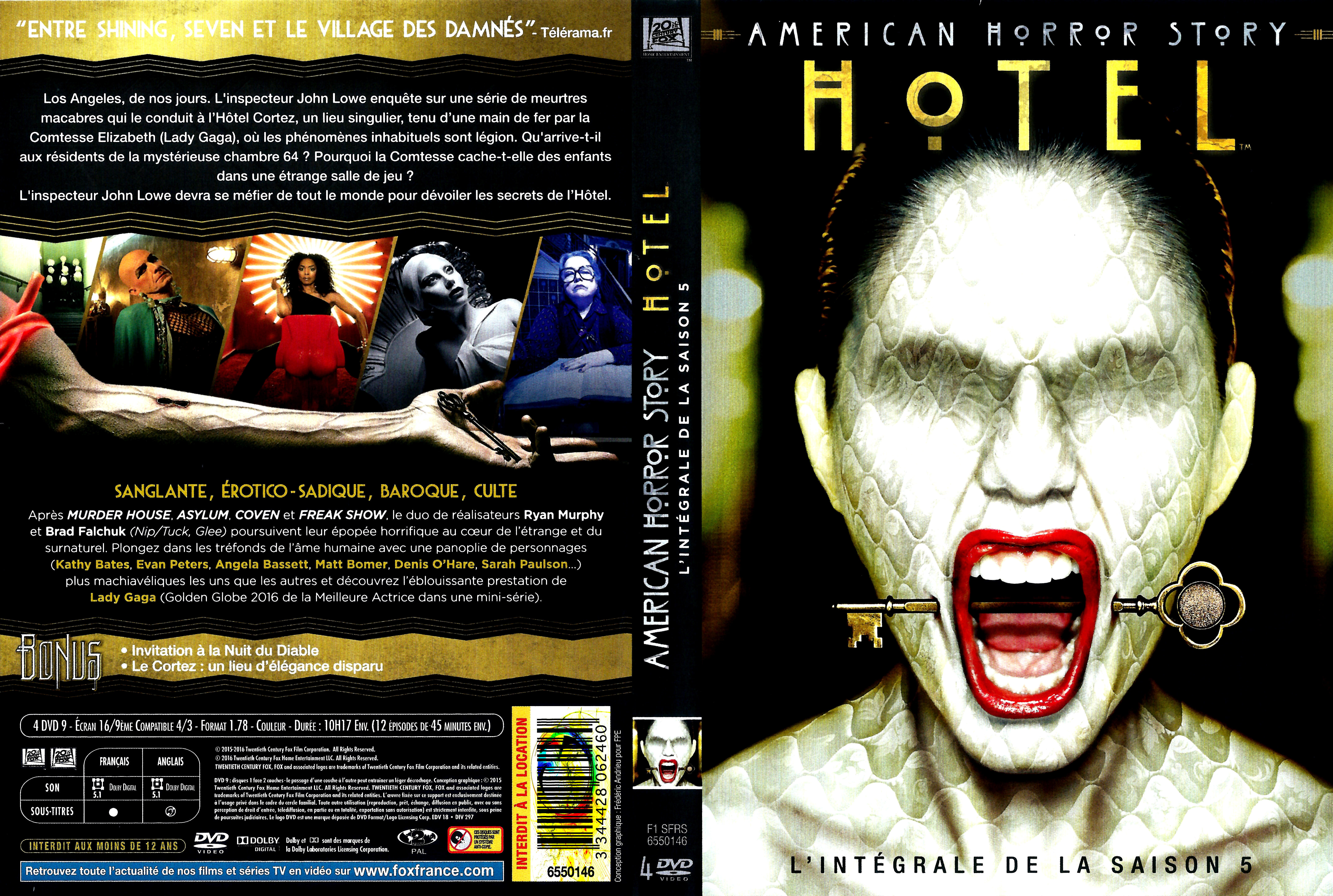 Jaquette DVD American Horror Story saison 5