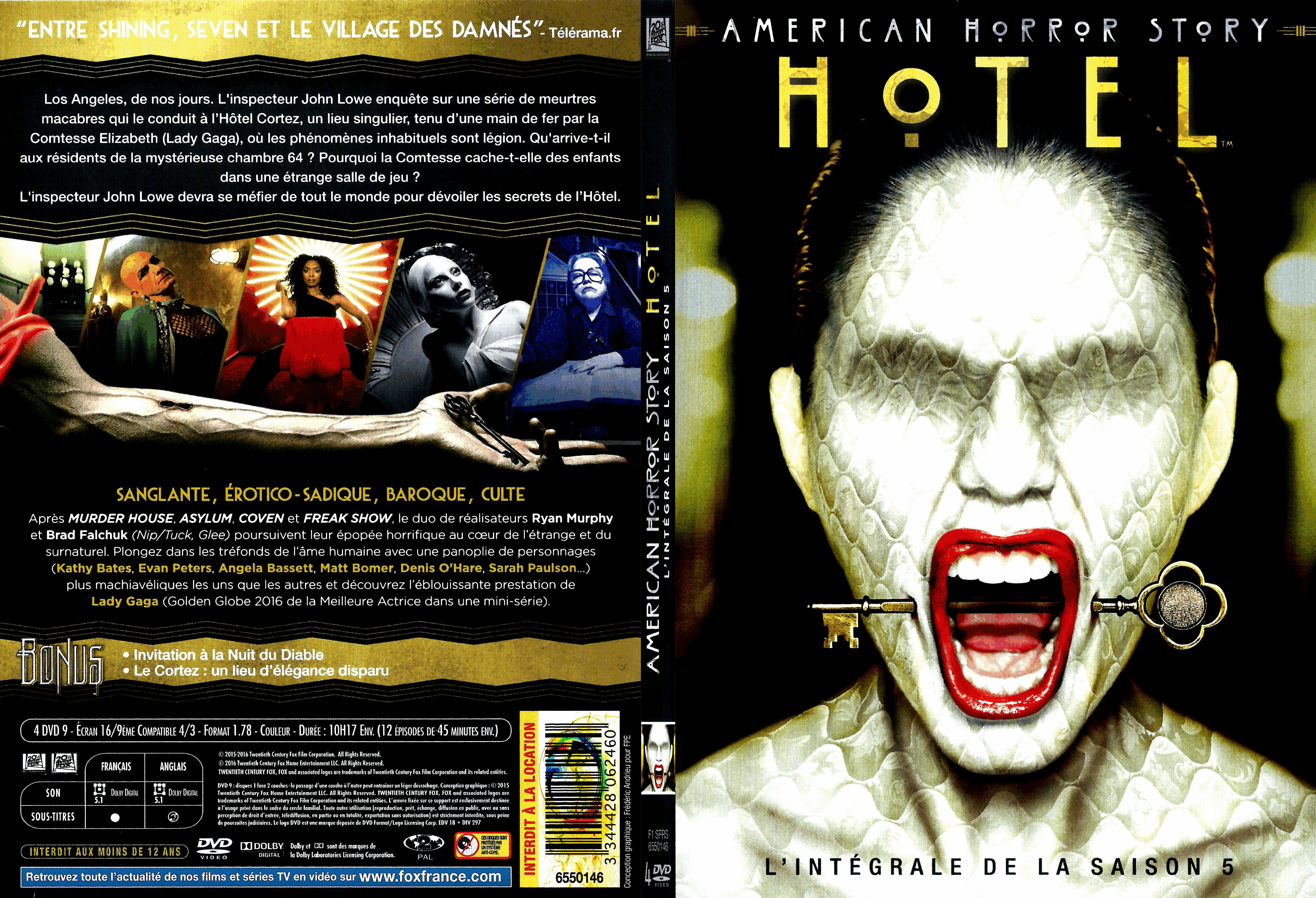 Jaquette DVD American Horror Story saison 5 - SLIM