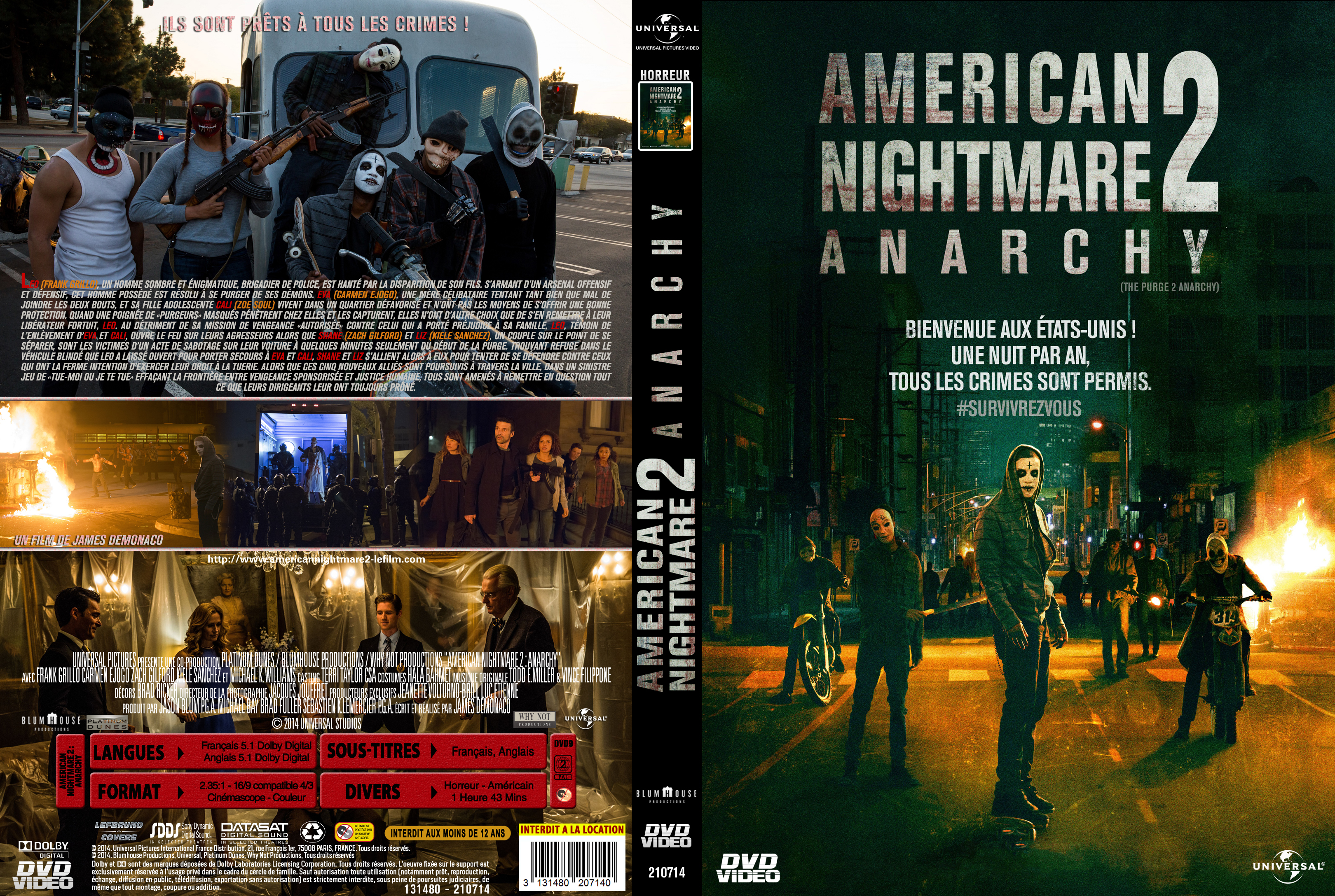 Jaquette DVD American Nightmare 2 custom