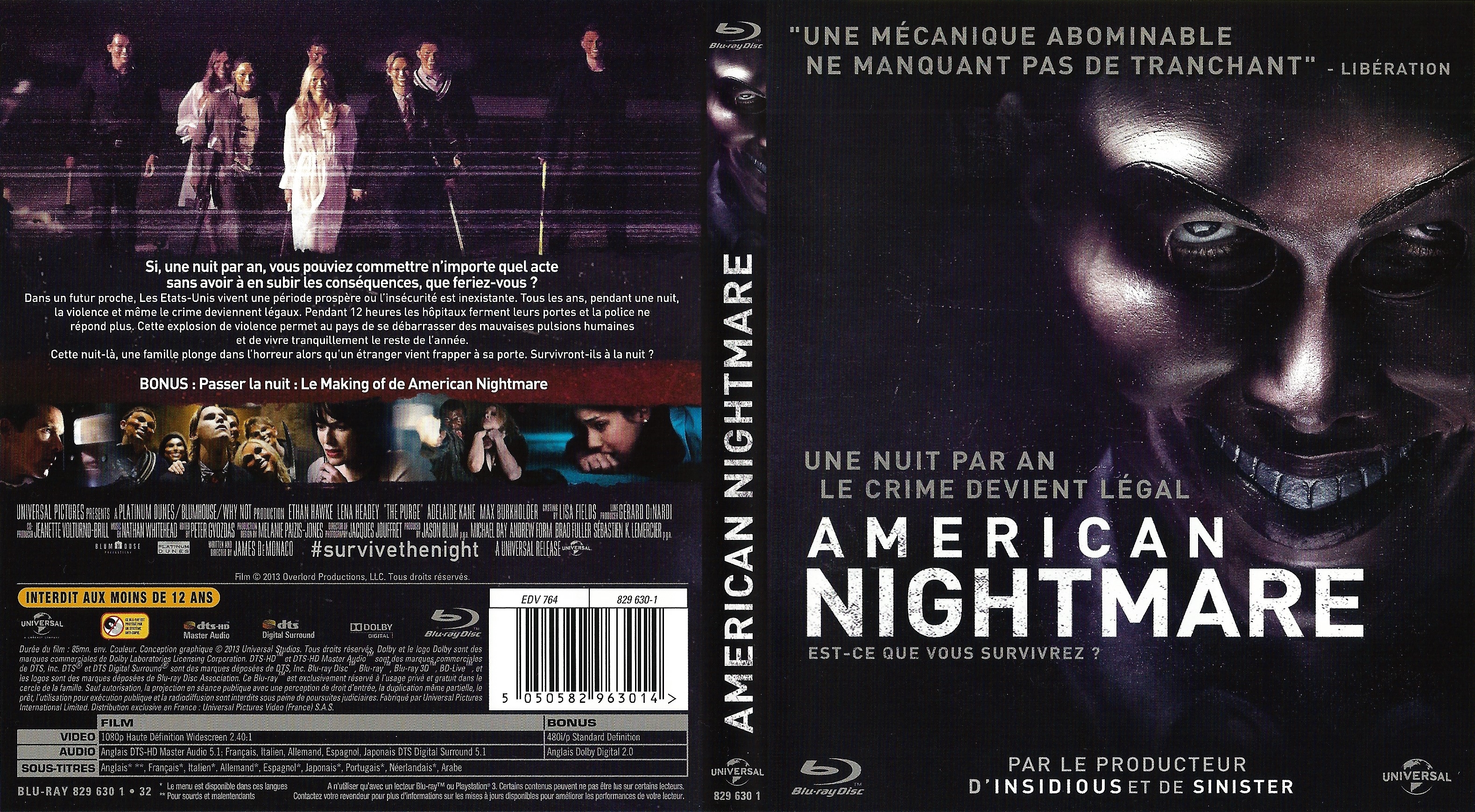 Jaquette DVD American Nightmare (2013) (BLU-RAY)
