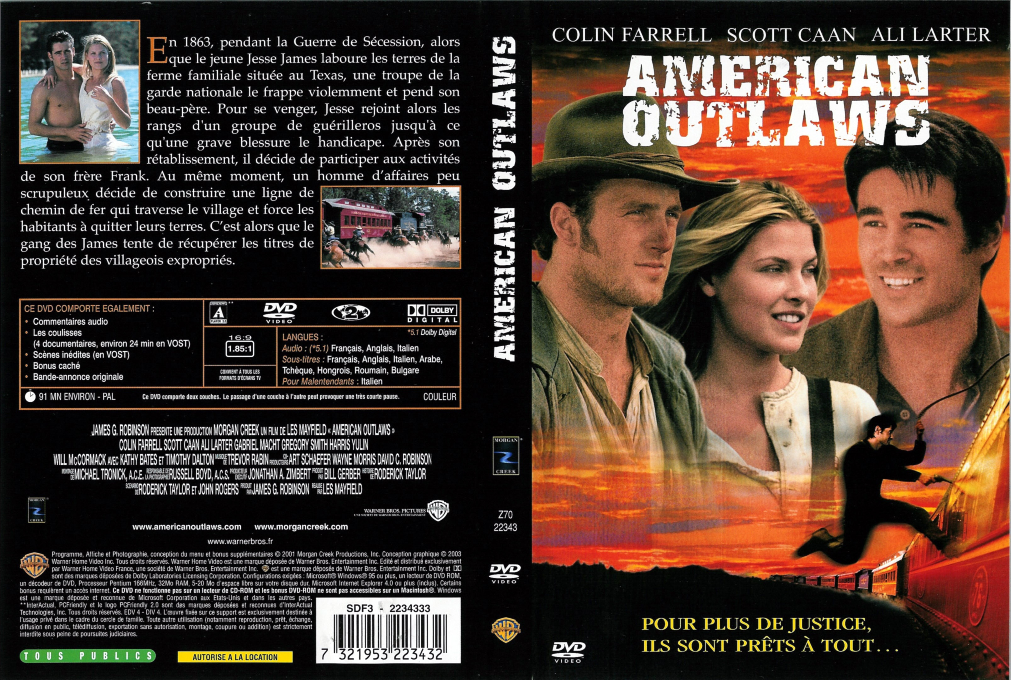 Jaquette DVD American Outlaws
