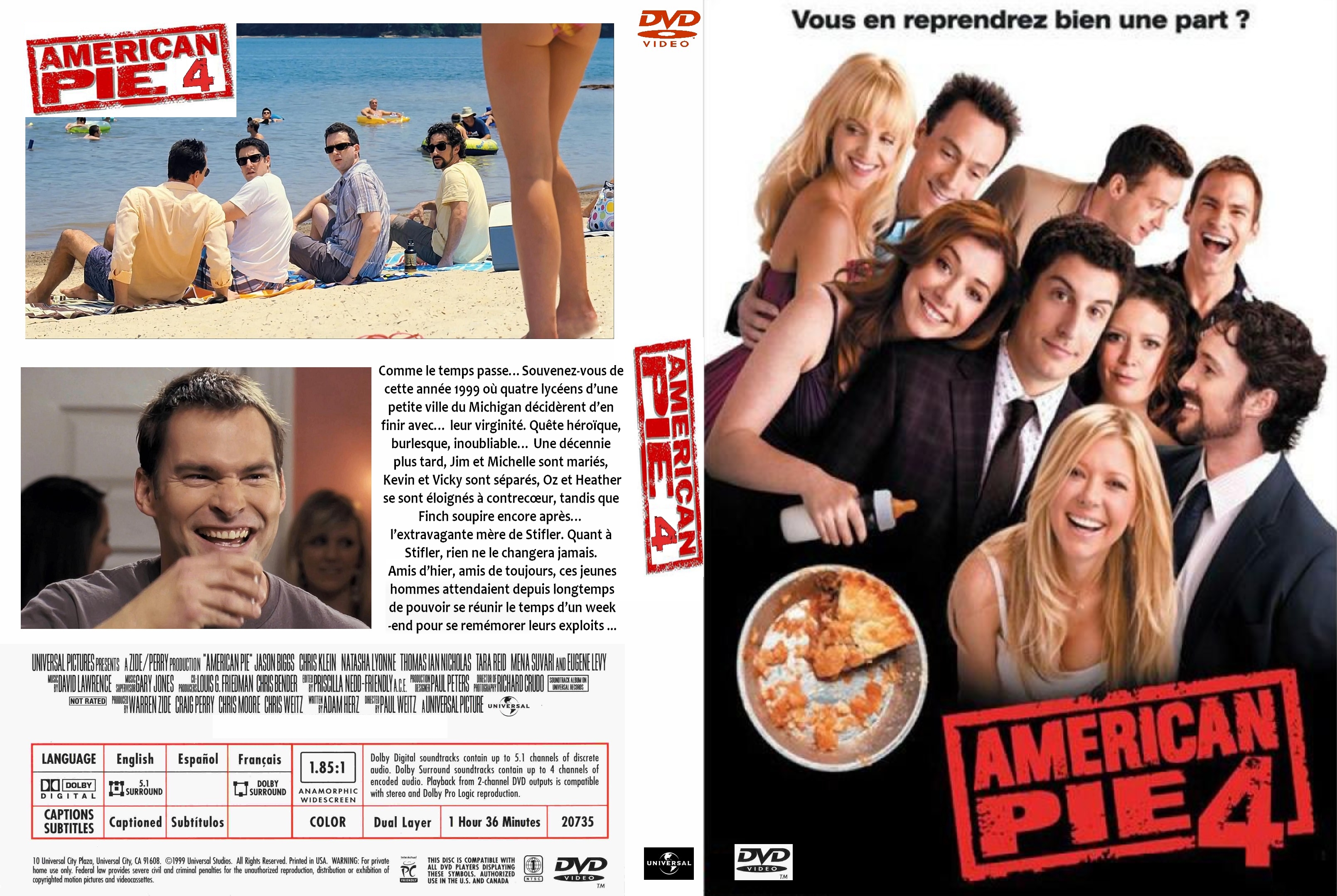 Jaquette DVD American Pie 4 custom