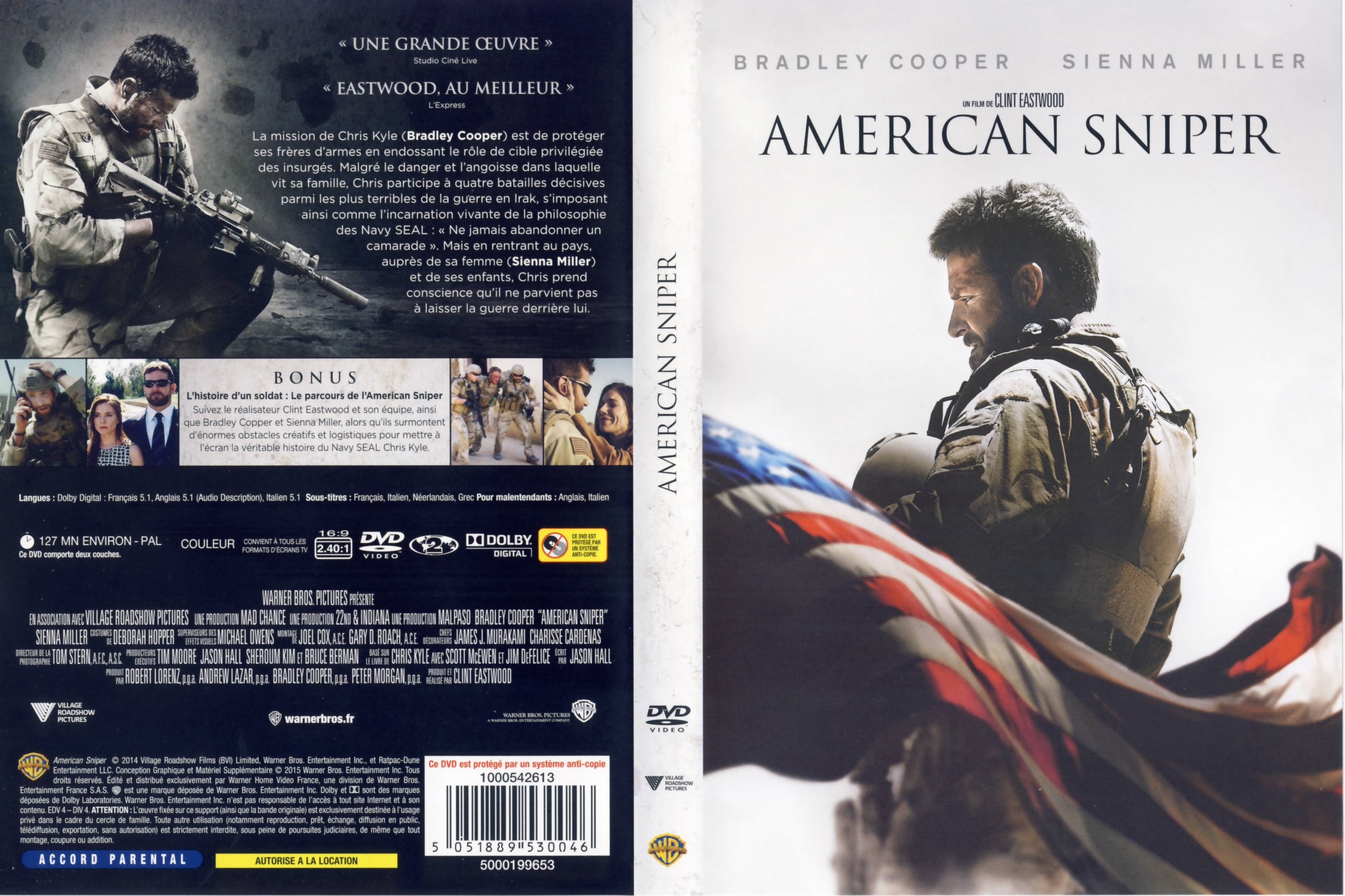 Jaquette DVD American Sniper