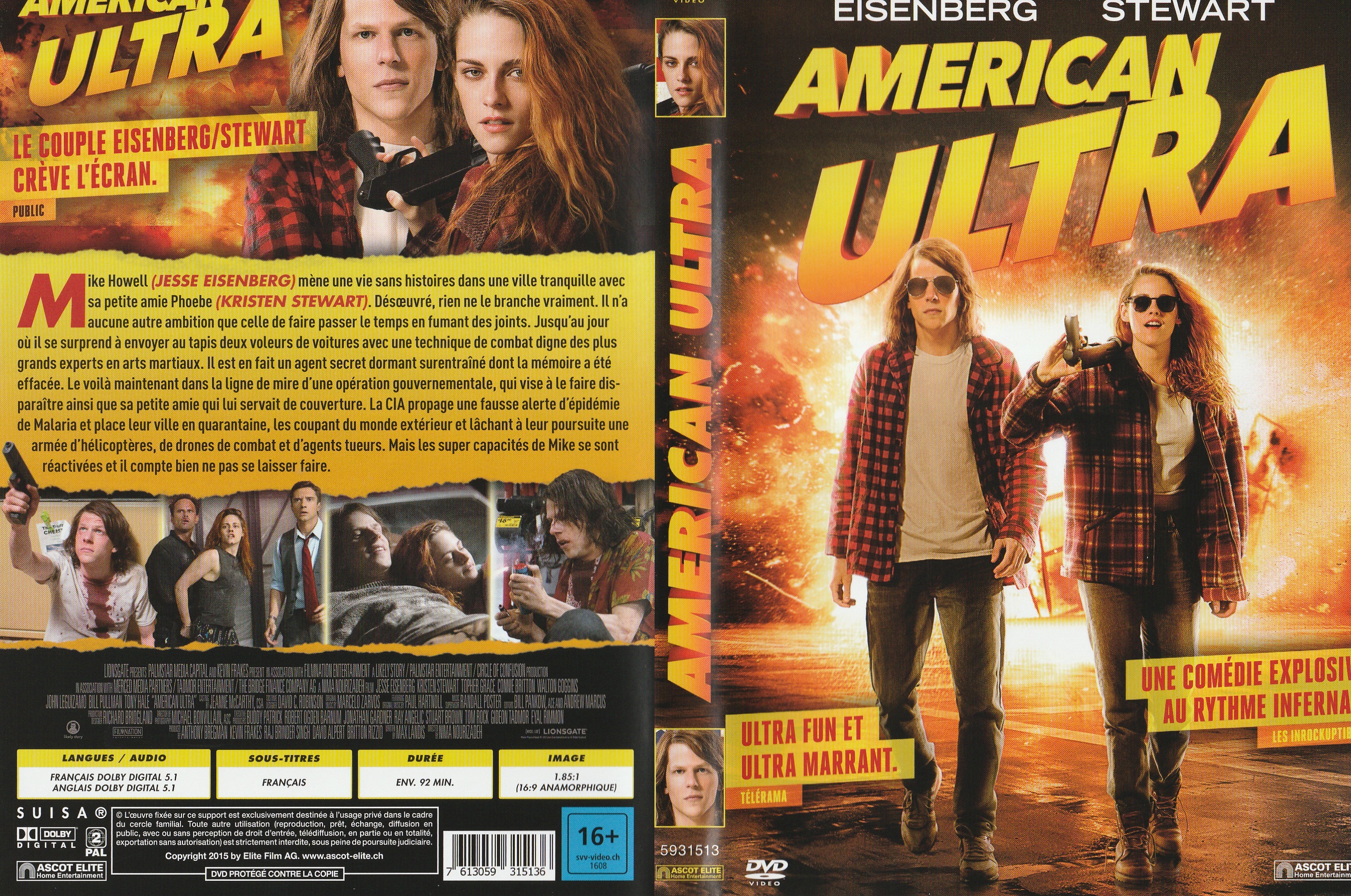 Jaquette DVD American Ultra