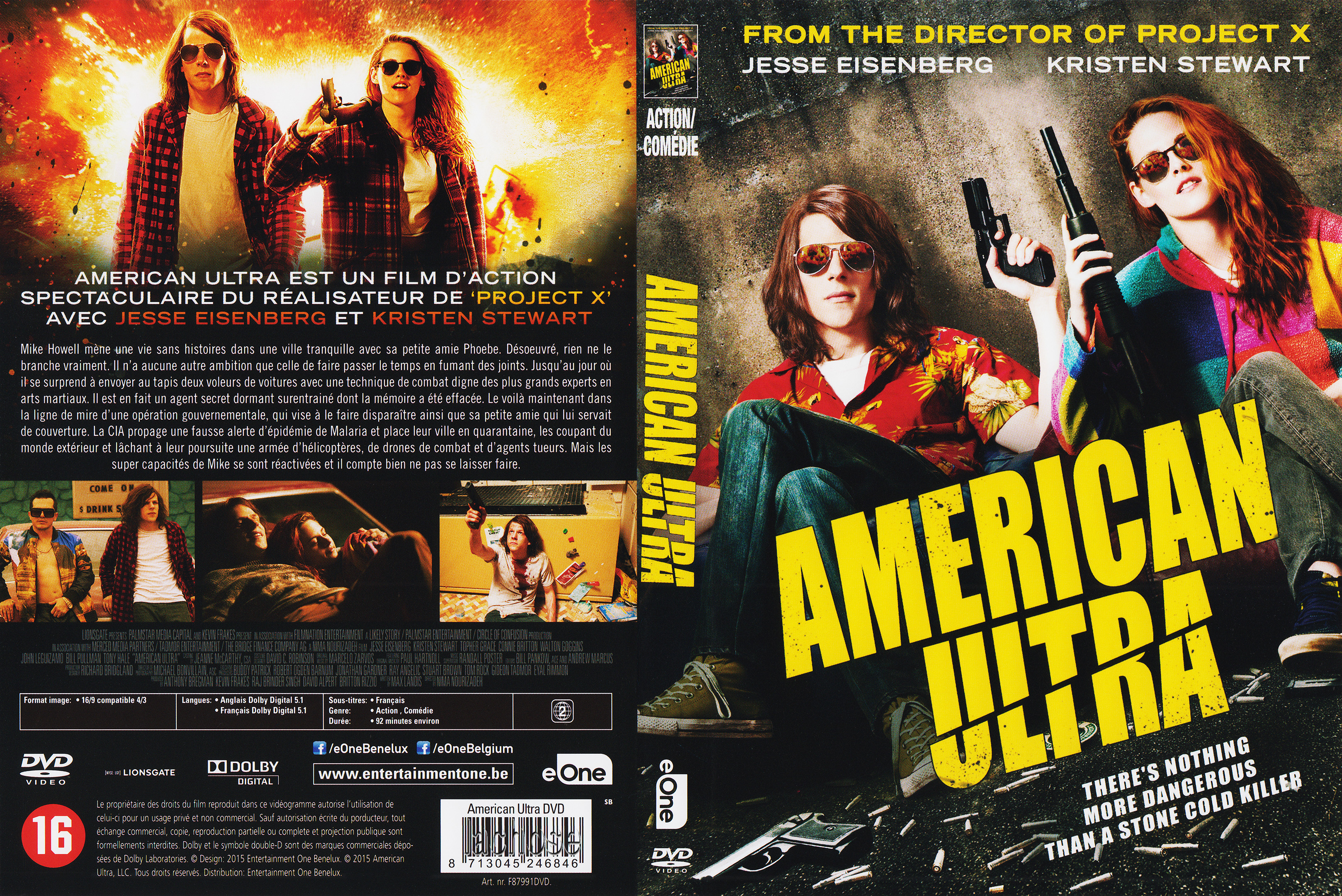 Jaquette DVD American Ultra v2