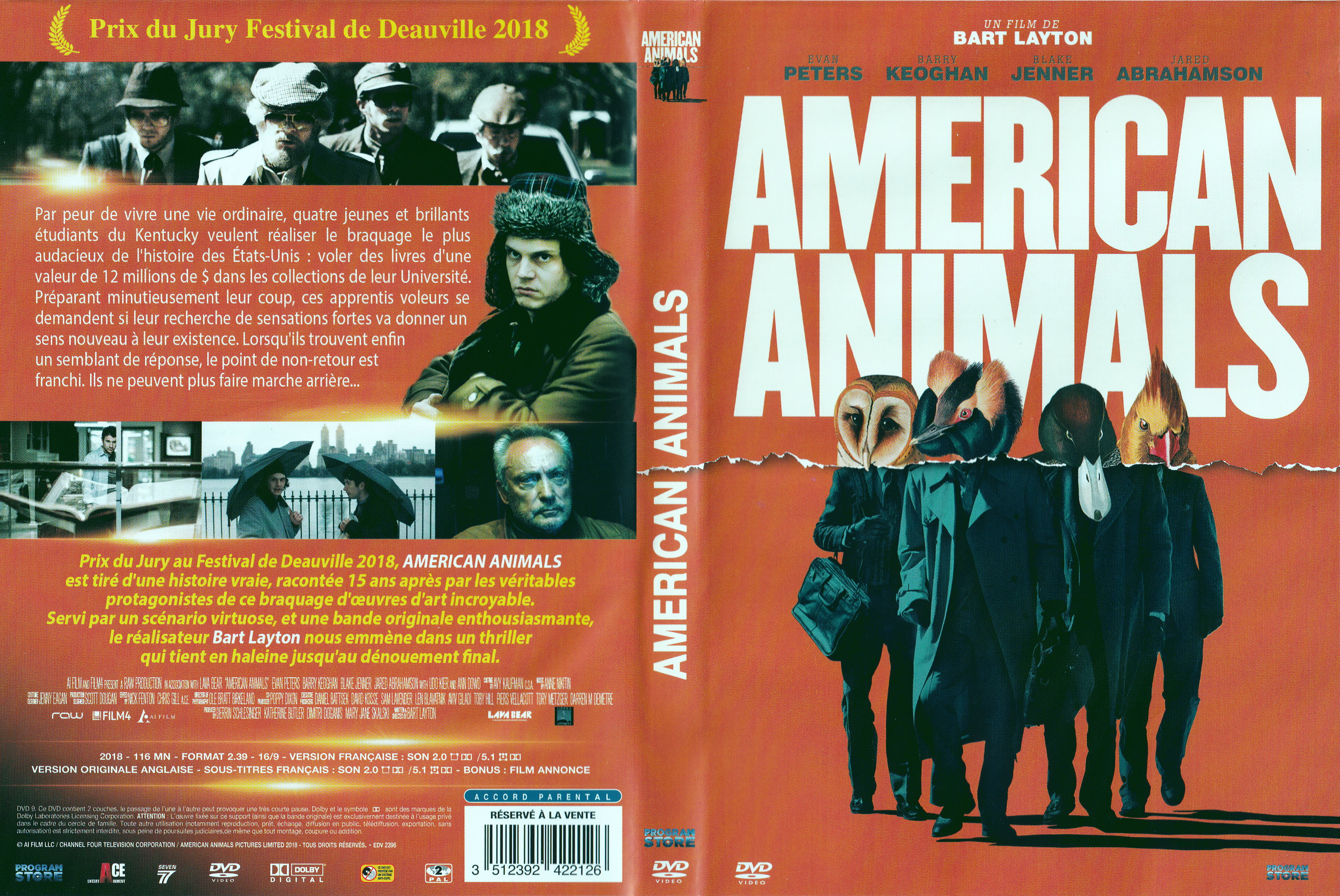 Jaquette DVD American animals