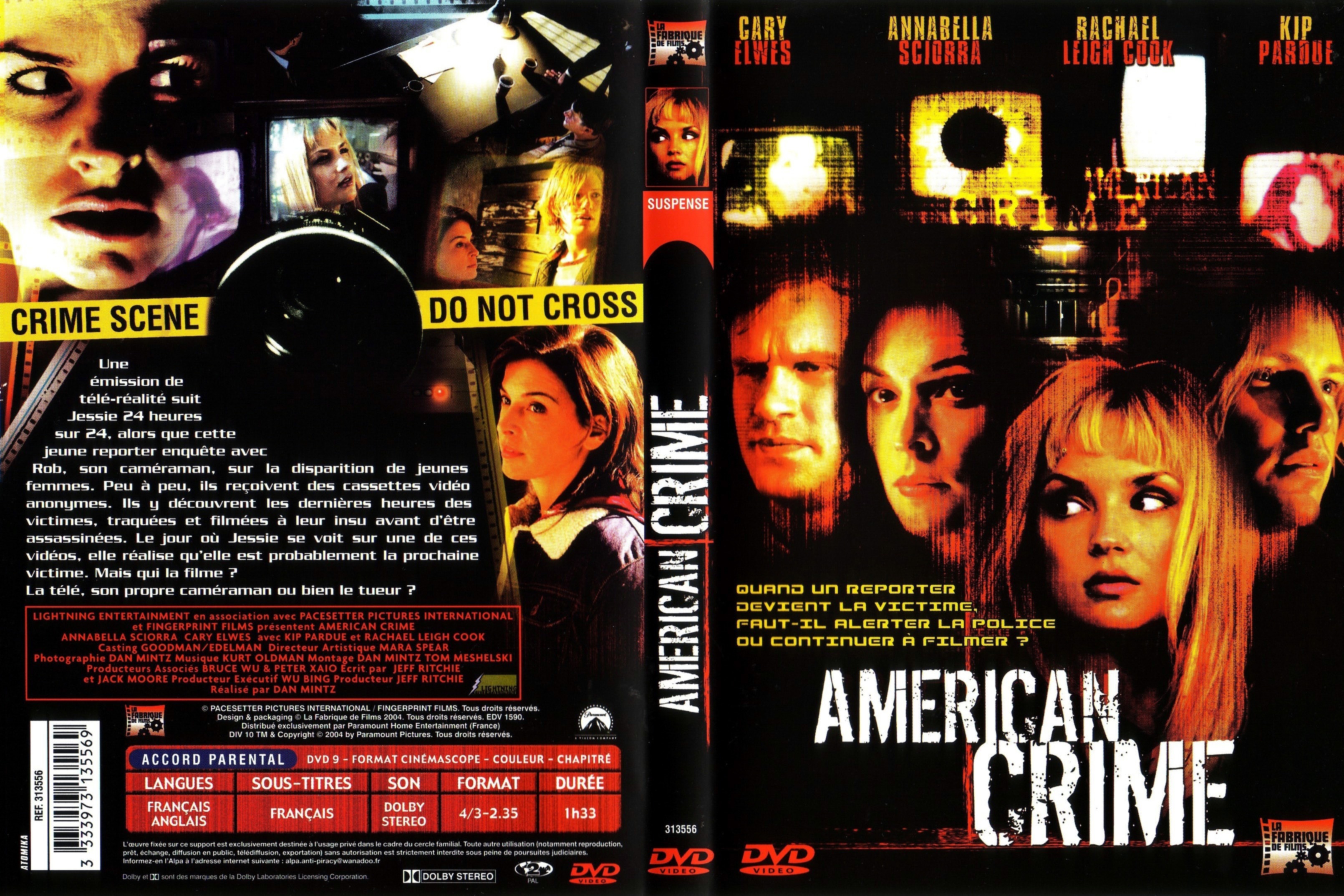 Jaquette DVD American crime