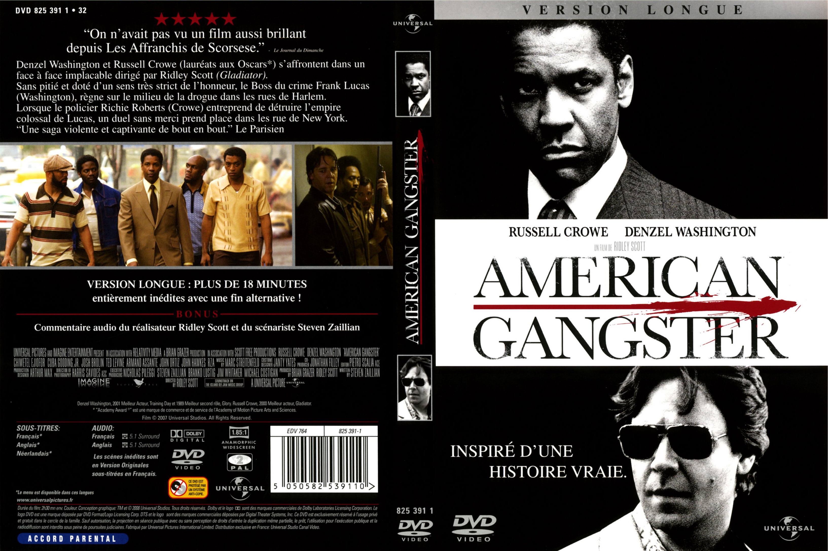 Jaquette DVD American gangster