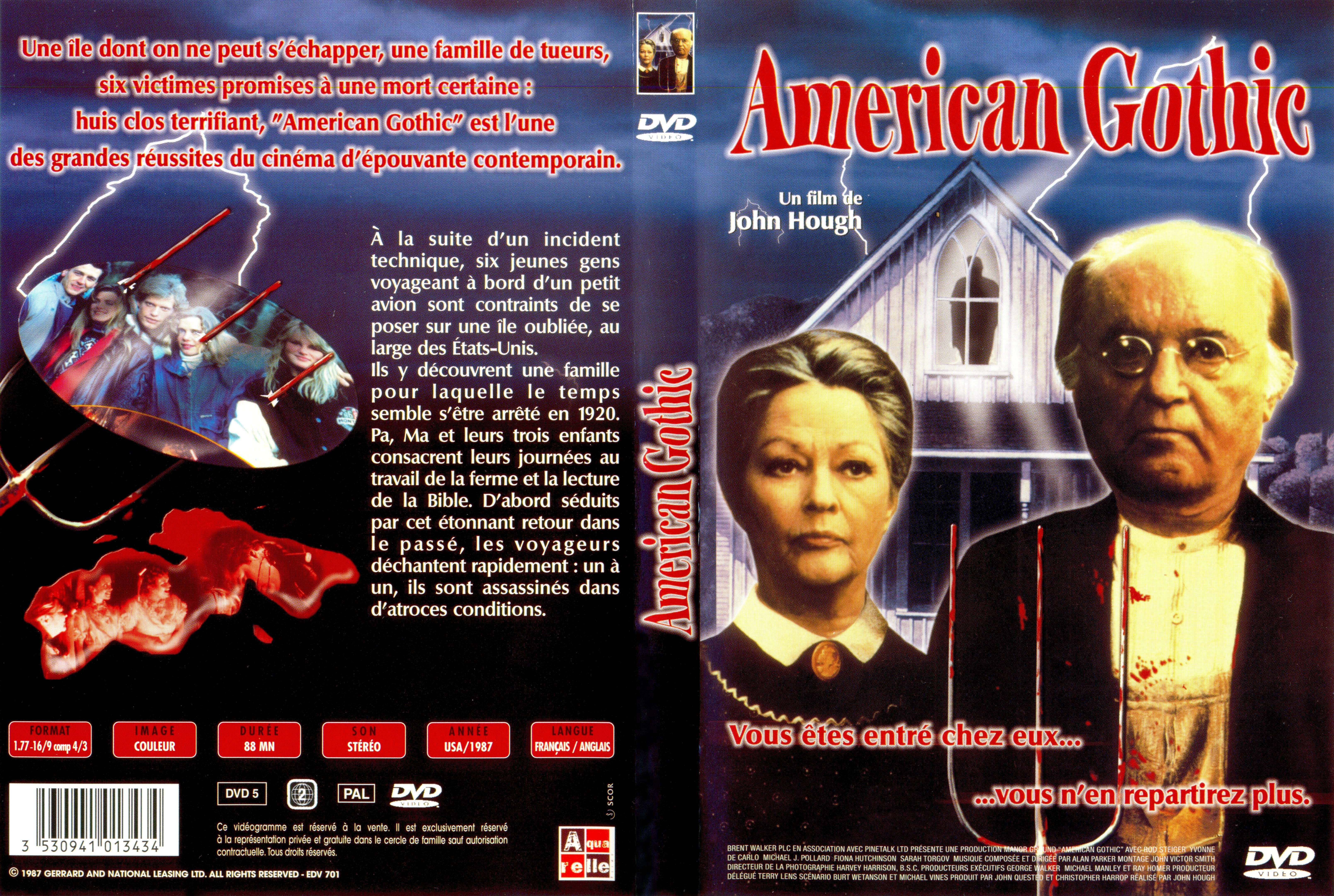 emparedado solamente banda Jaquette DVD de American gothic - Cinéma Passion