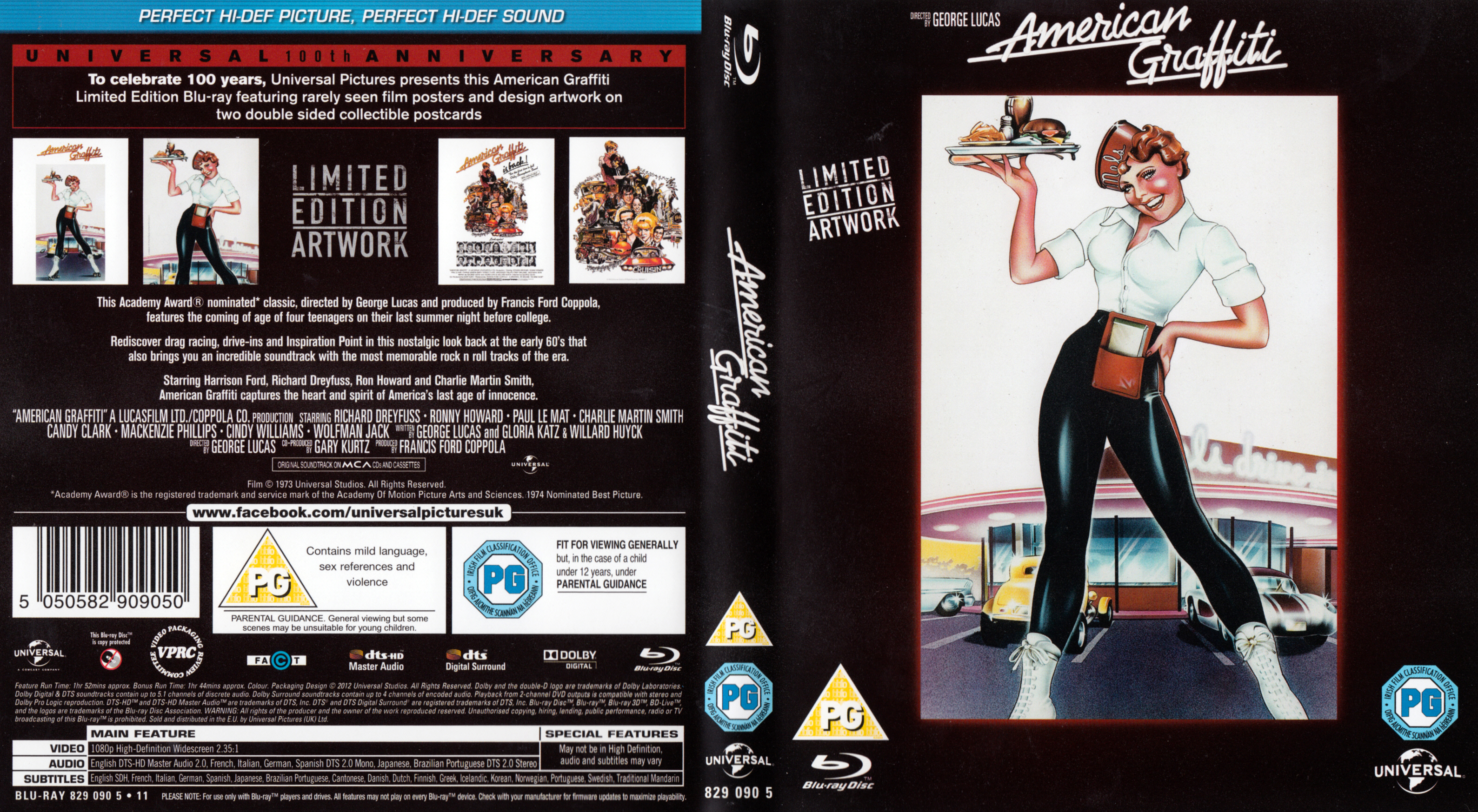 Jaquette DVD American graffiti Zone 1 (BLU-RAY)