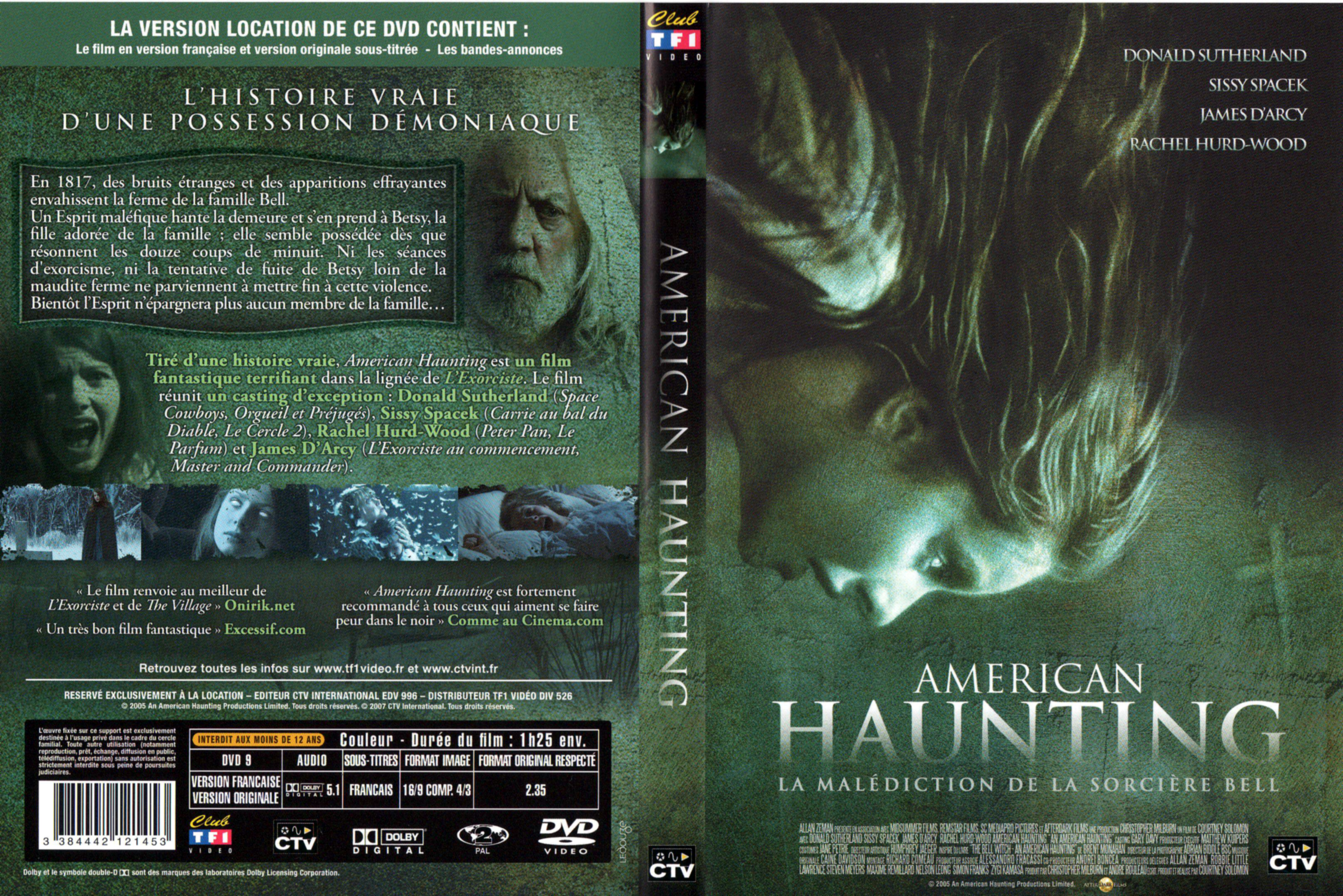 Jaquette DVD American haunting