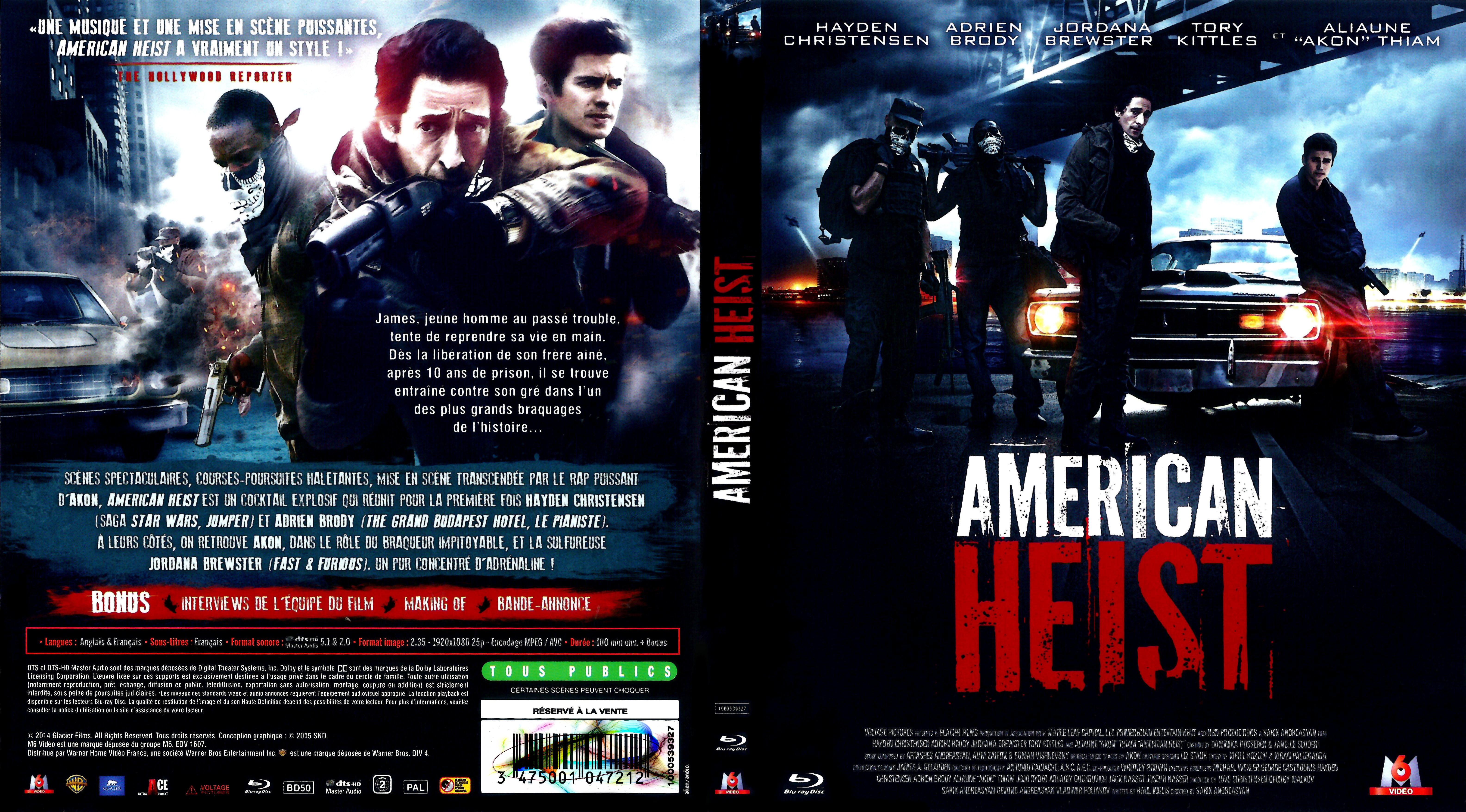 Jaquette DVD American heist (BLU-RAY)