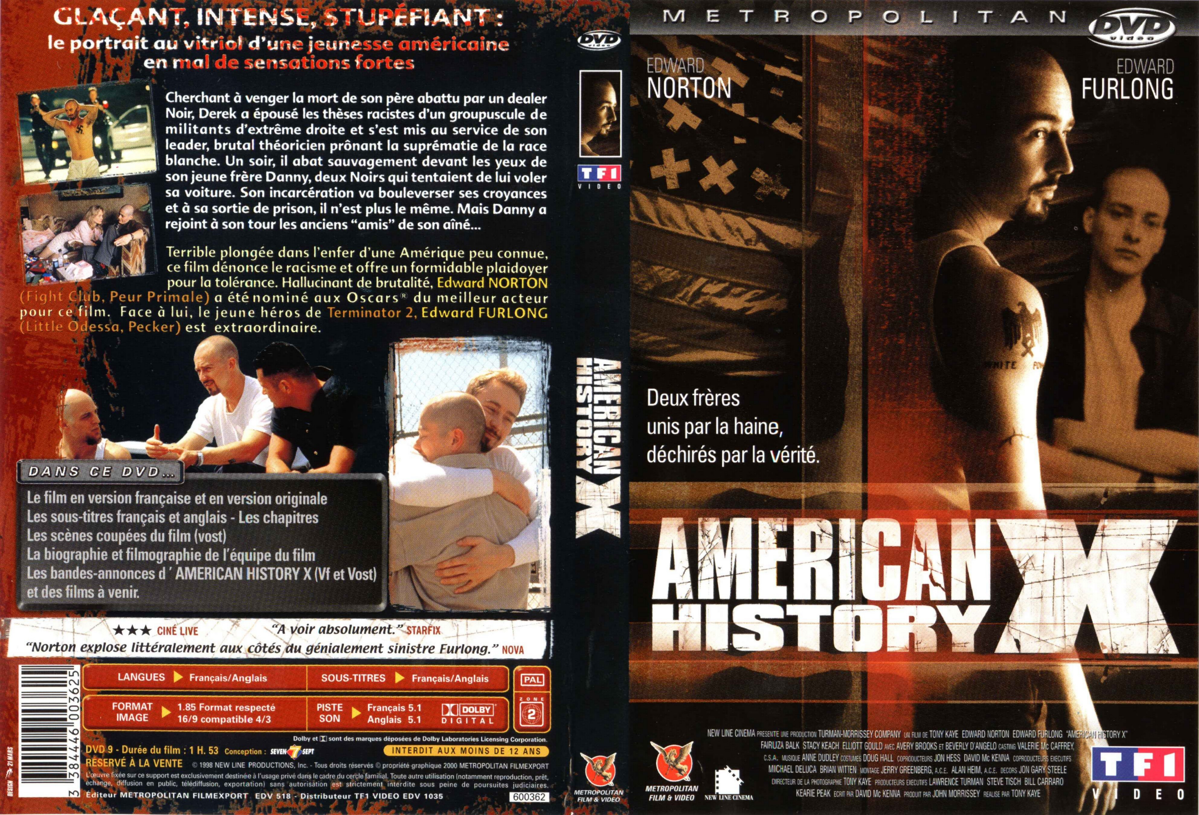 Jaquette DVD American history X