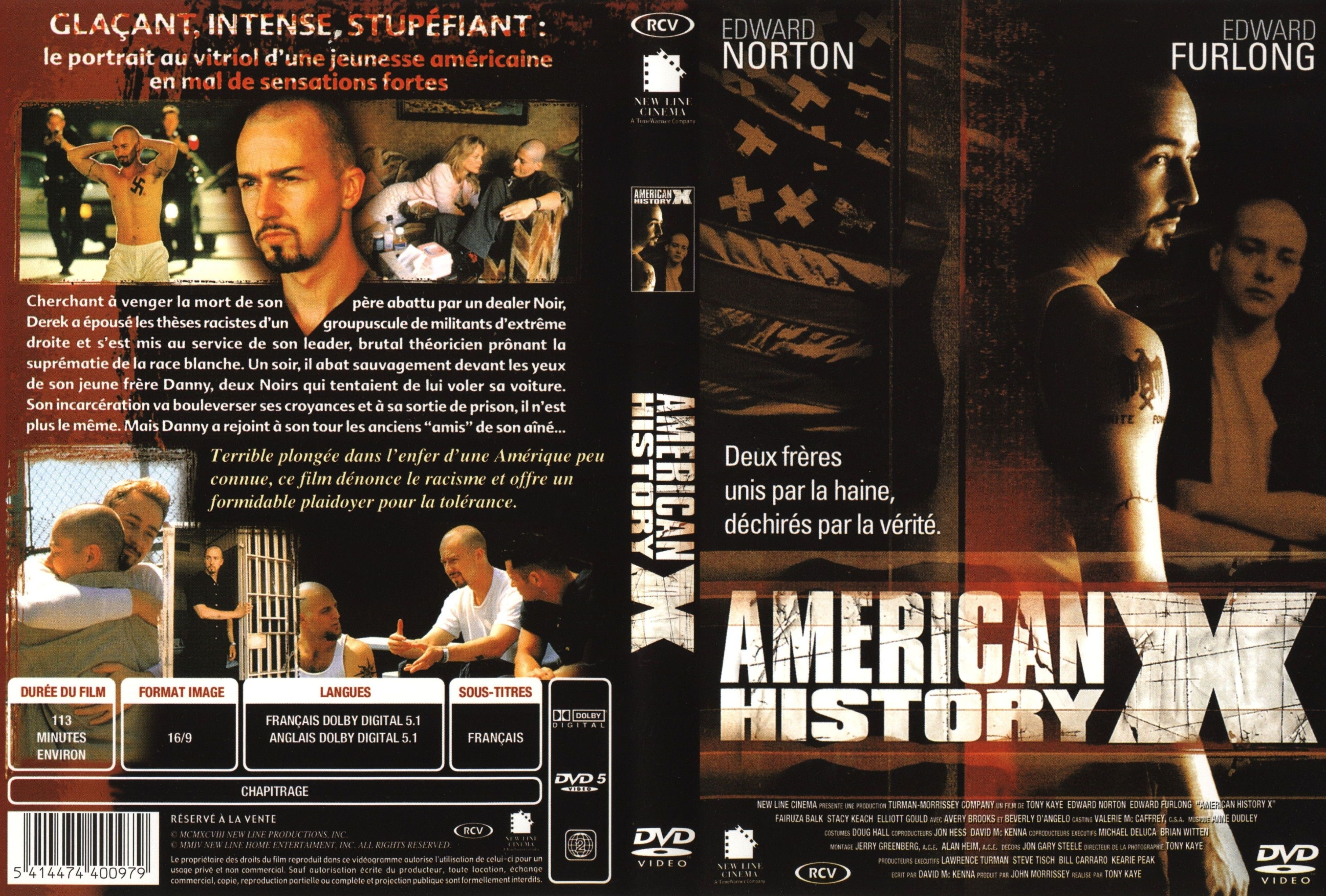 Jaquette DVD American history X v2