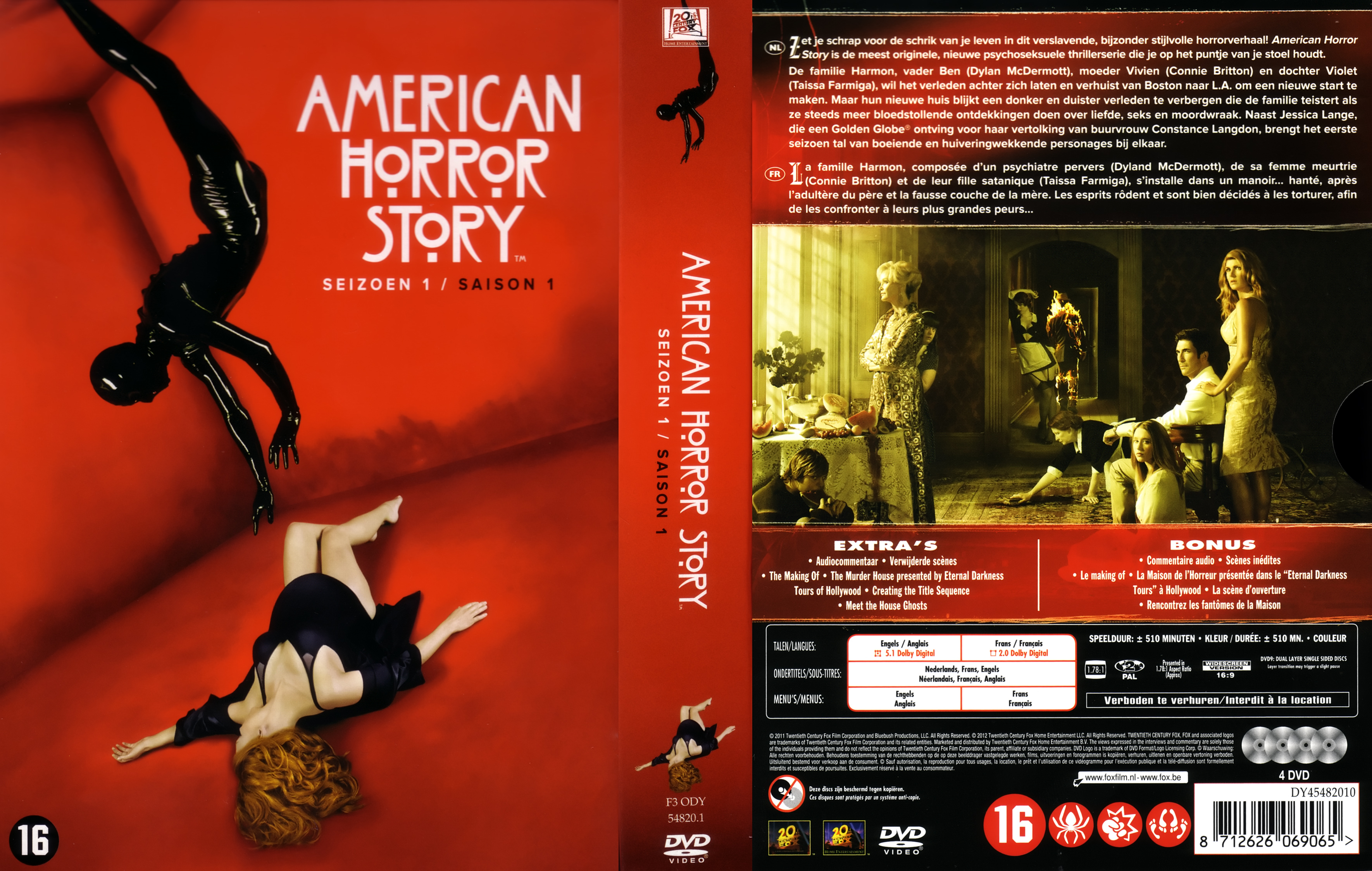 Jaquette DVD American horror story Saison 1 COFFRET