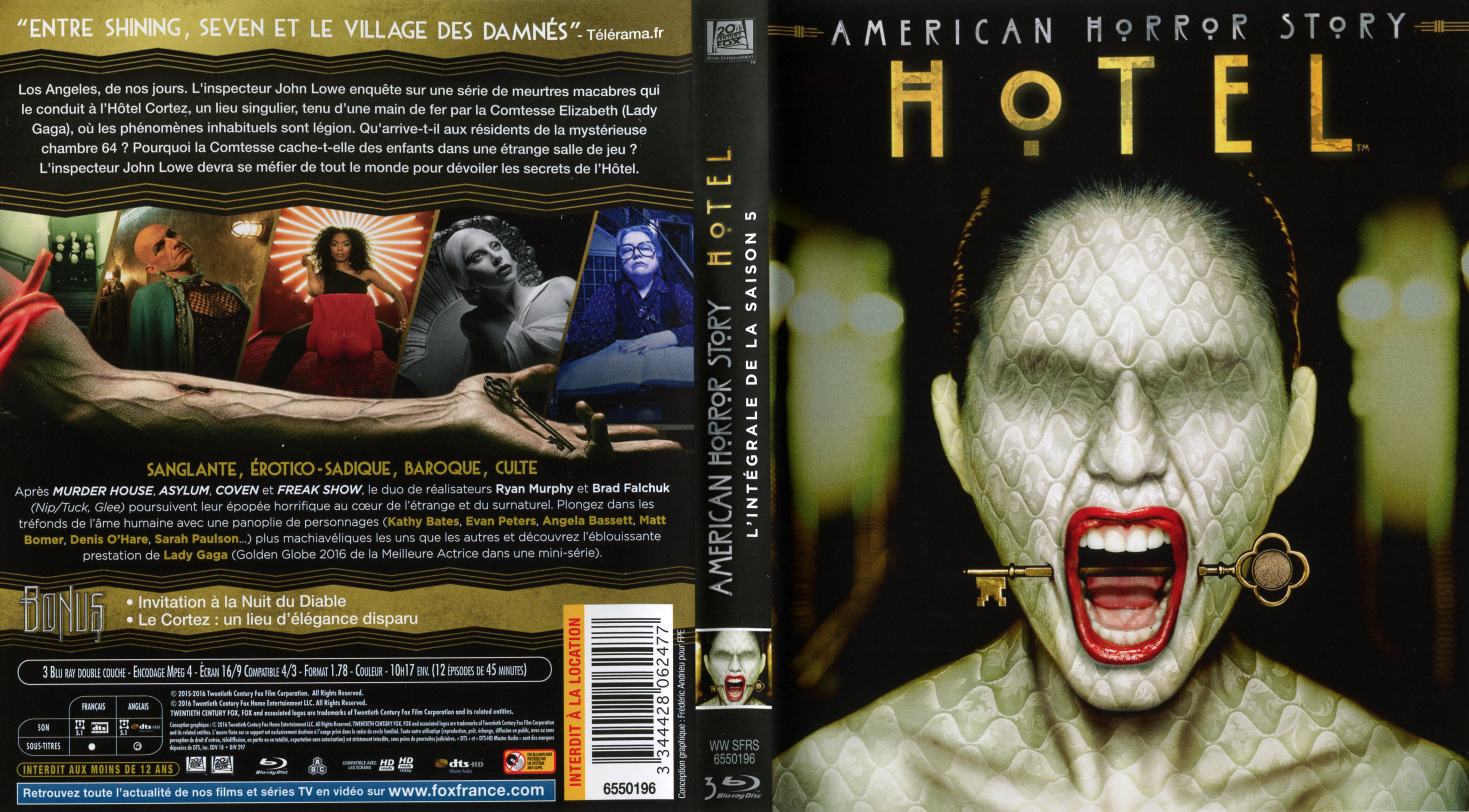 Jaquette DVD American horror story Saison 5 COFFRET (BLU-RAY)