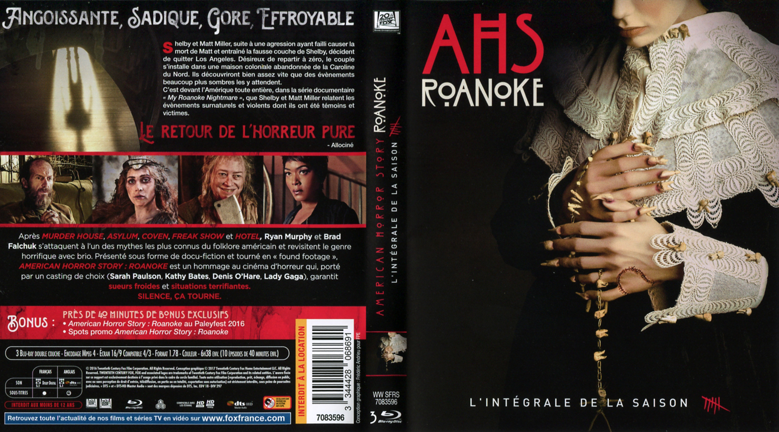 Jaquette DVD American horror story - Roanoke (BLU-RAY)
