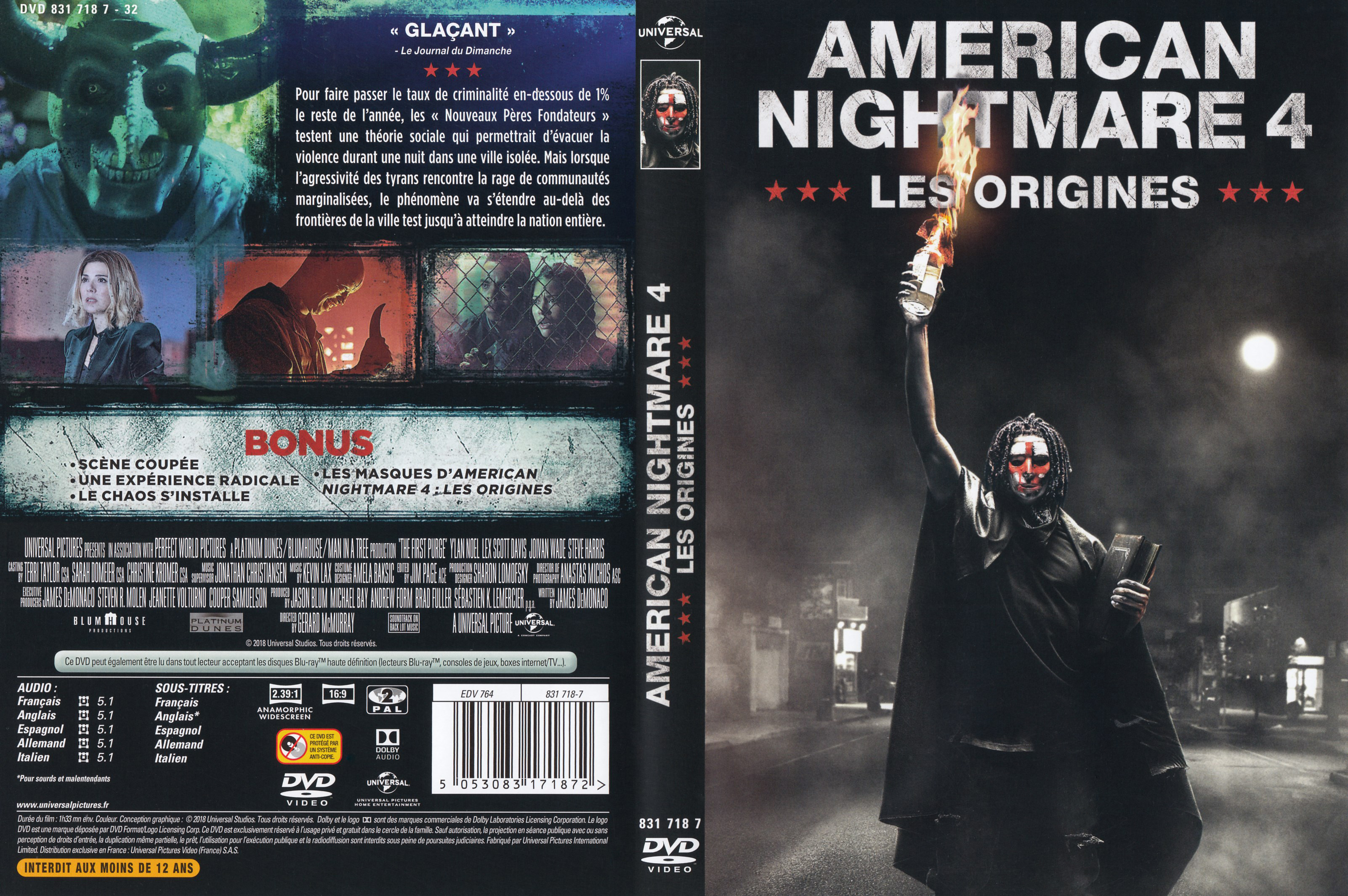 Jaquette DVD American nightmare 4 les origines