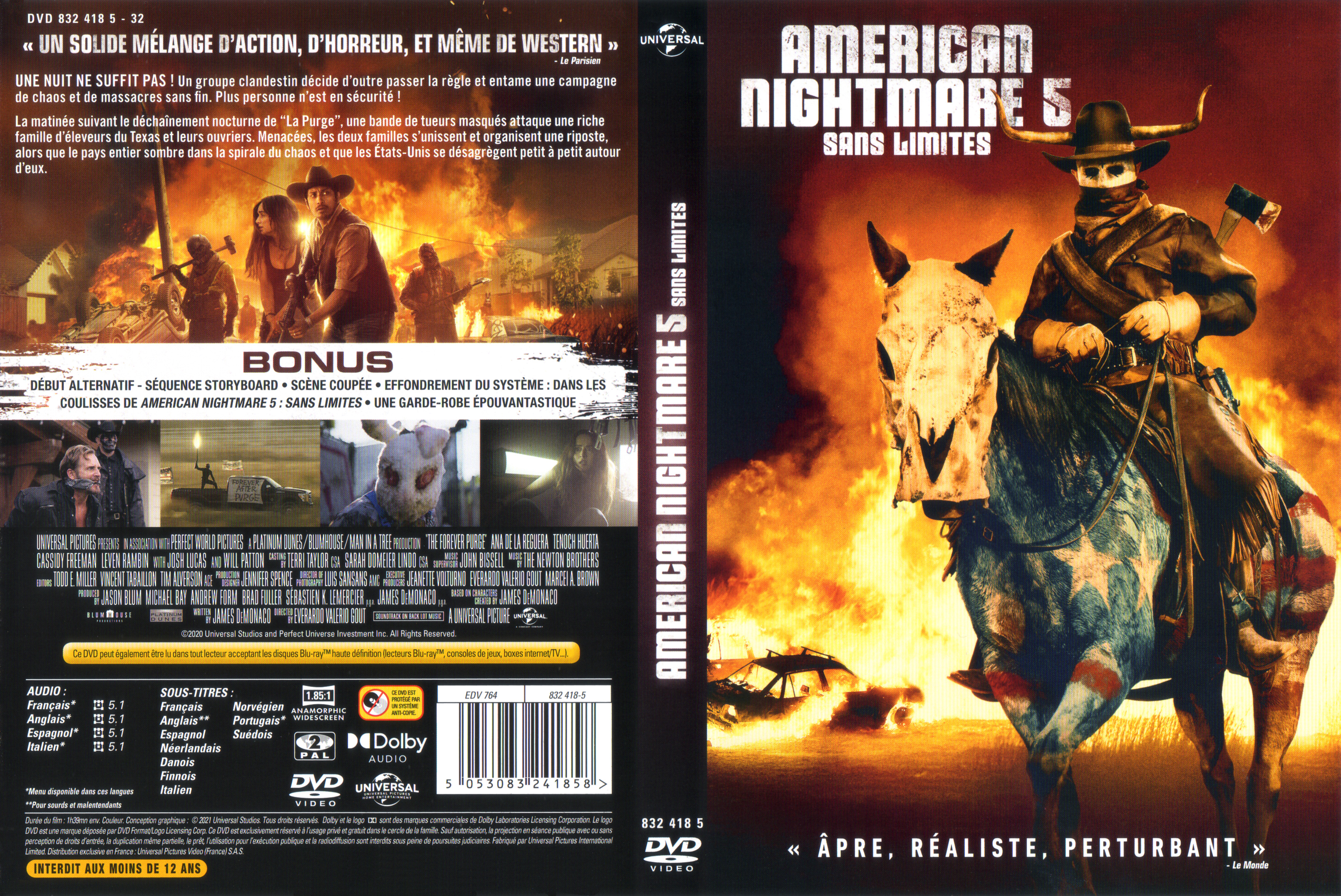 Jaquette DVD American nightmare 5 Sans limites
