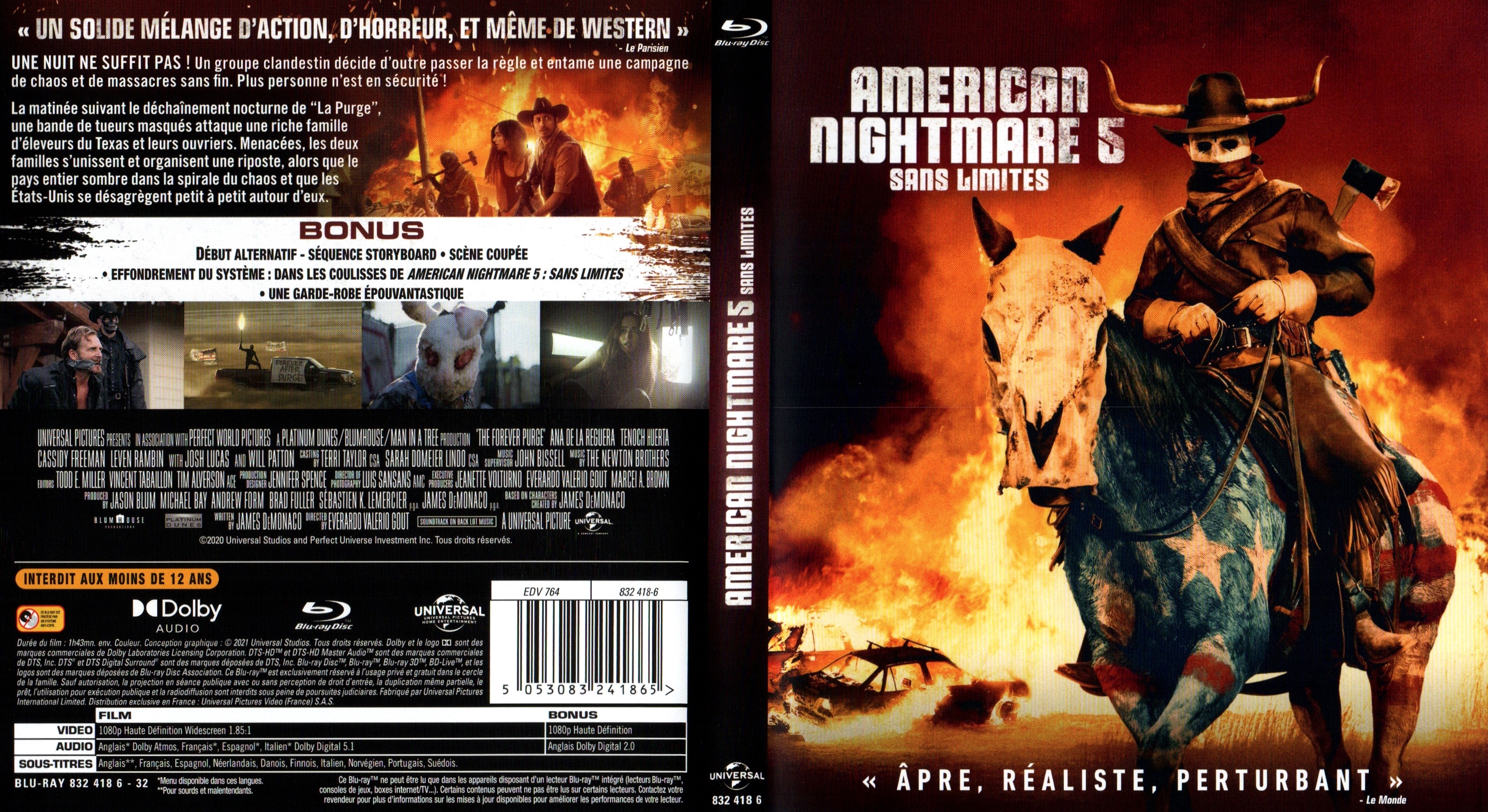 Jaquette DVD American nightmare 5 Sans limites (BLU-RAY)