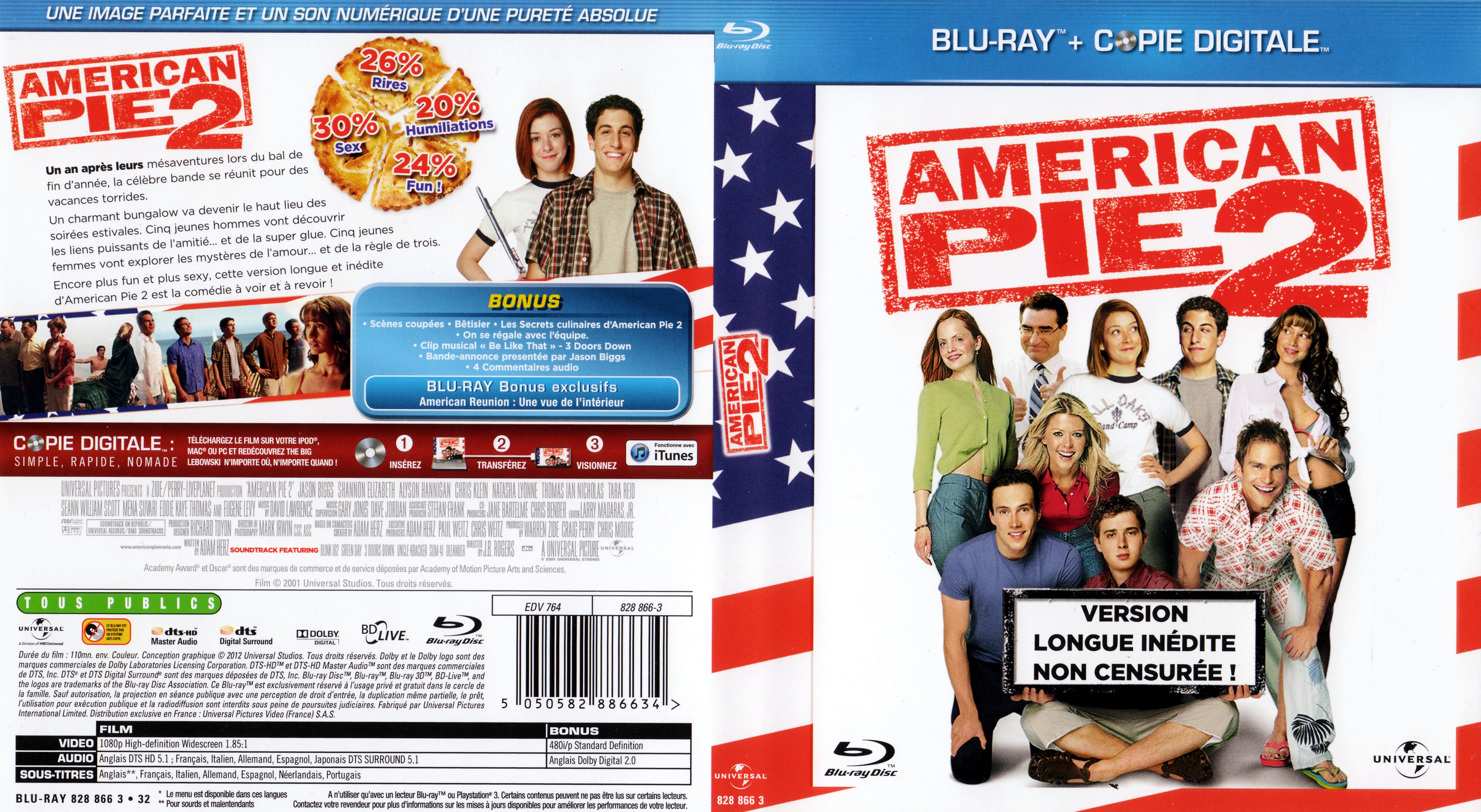Jaquette DVD American pie 2 (BLU-RAY)