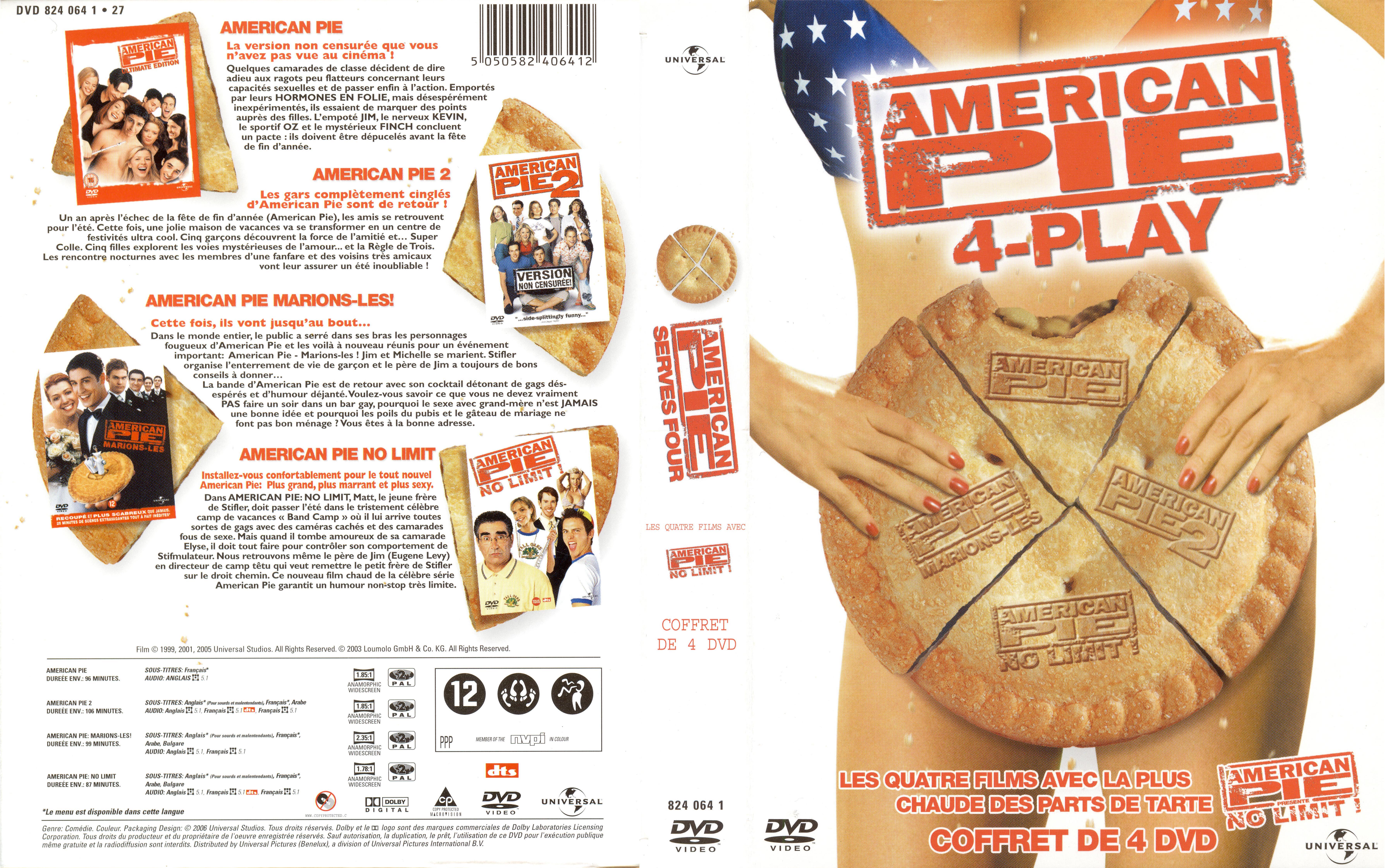 Jaquette DVD American pie INTEGRALE