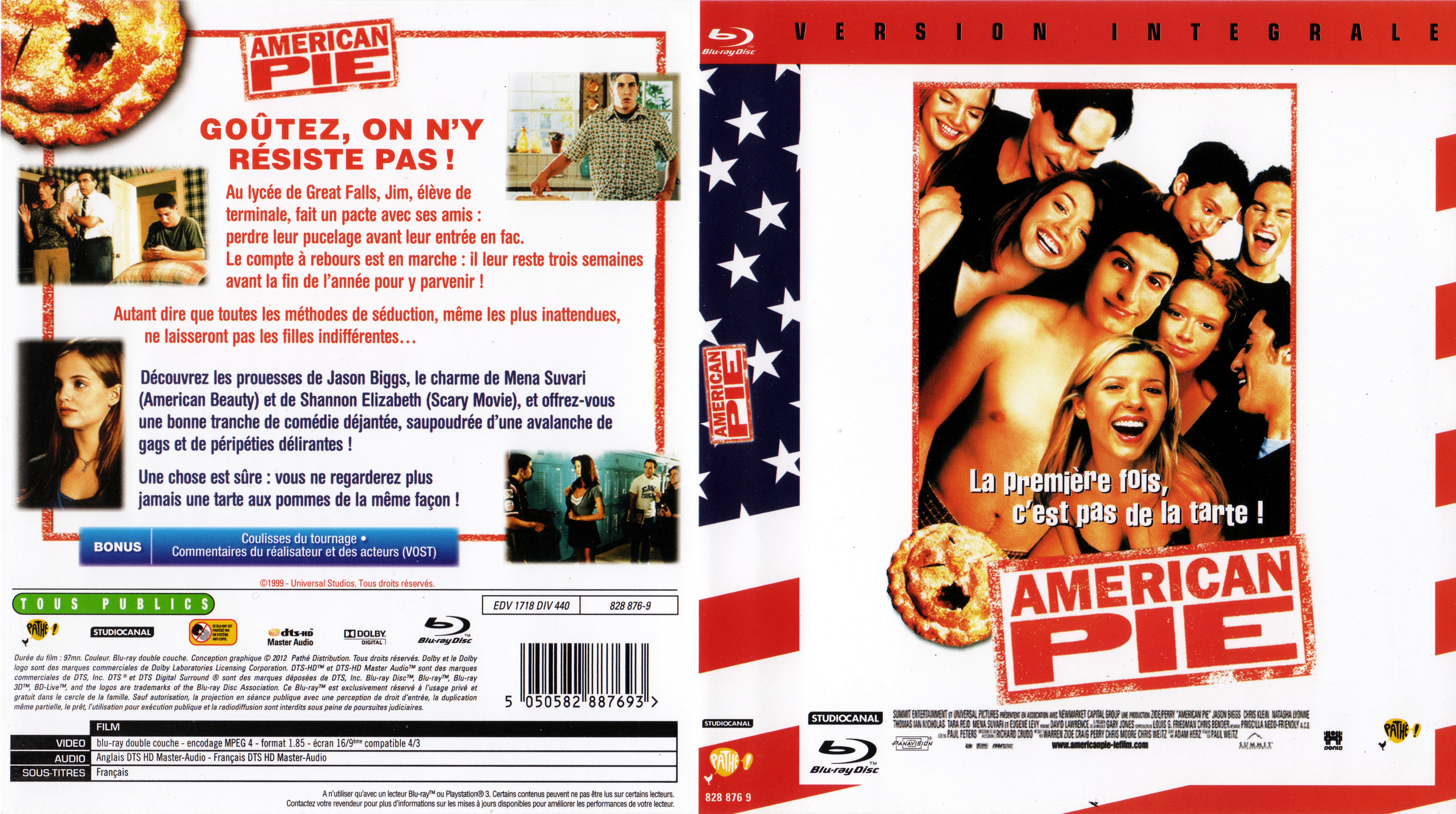 Jaquette DVD American pie (BLU-RAY)