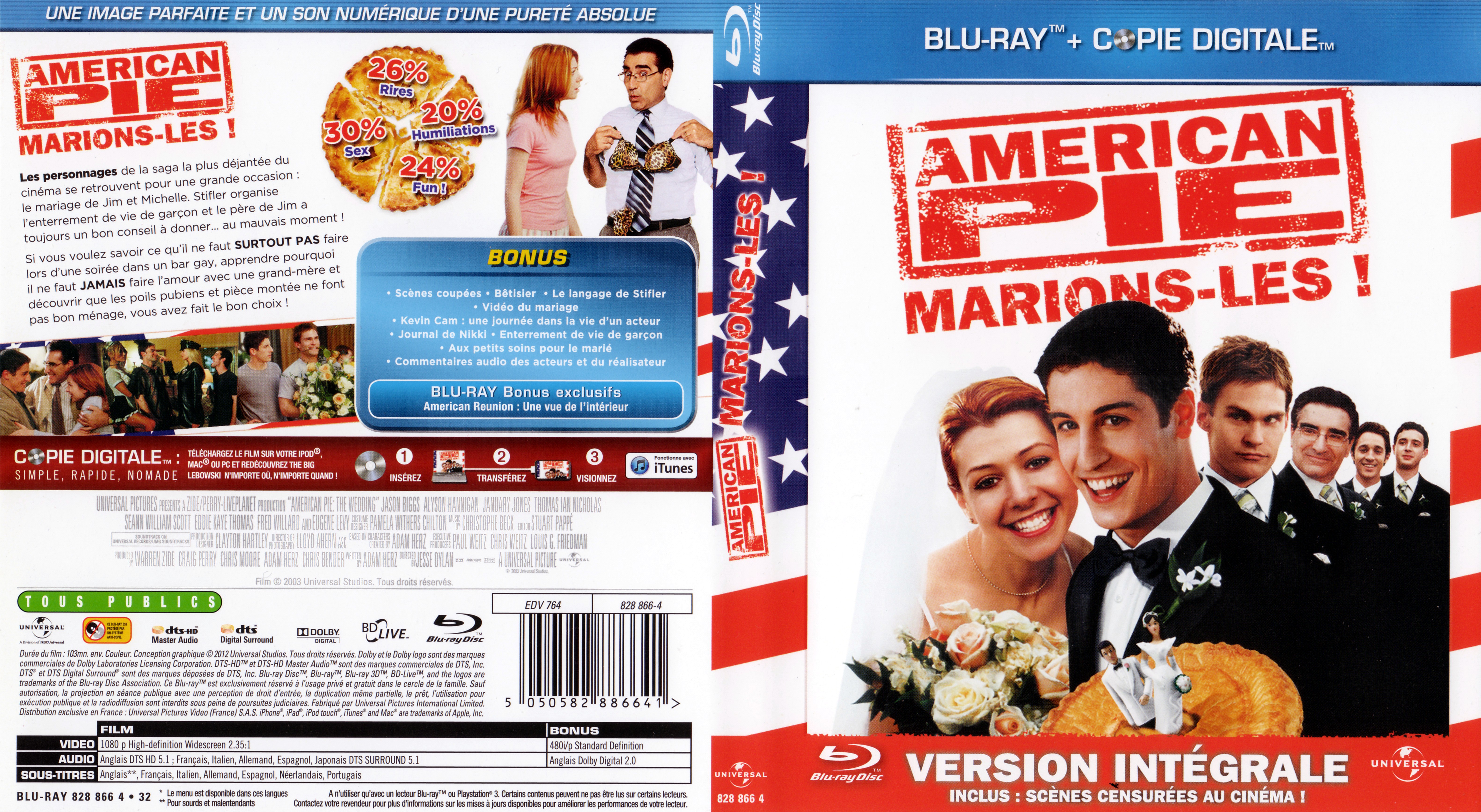 Jaquette DVD American pie - marions-les (BLU-RAY)