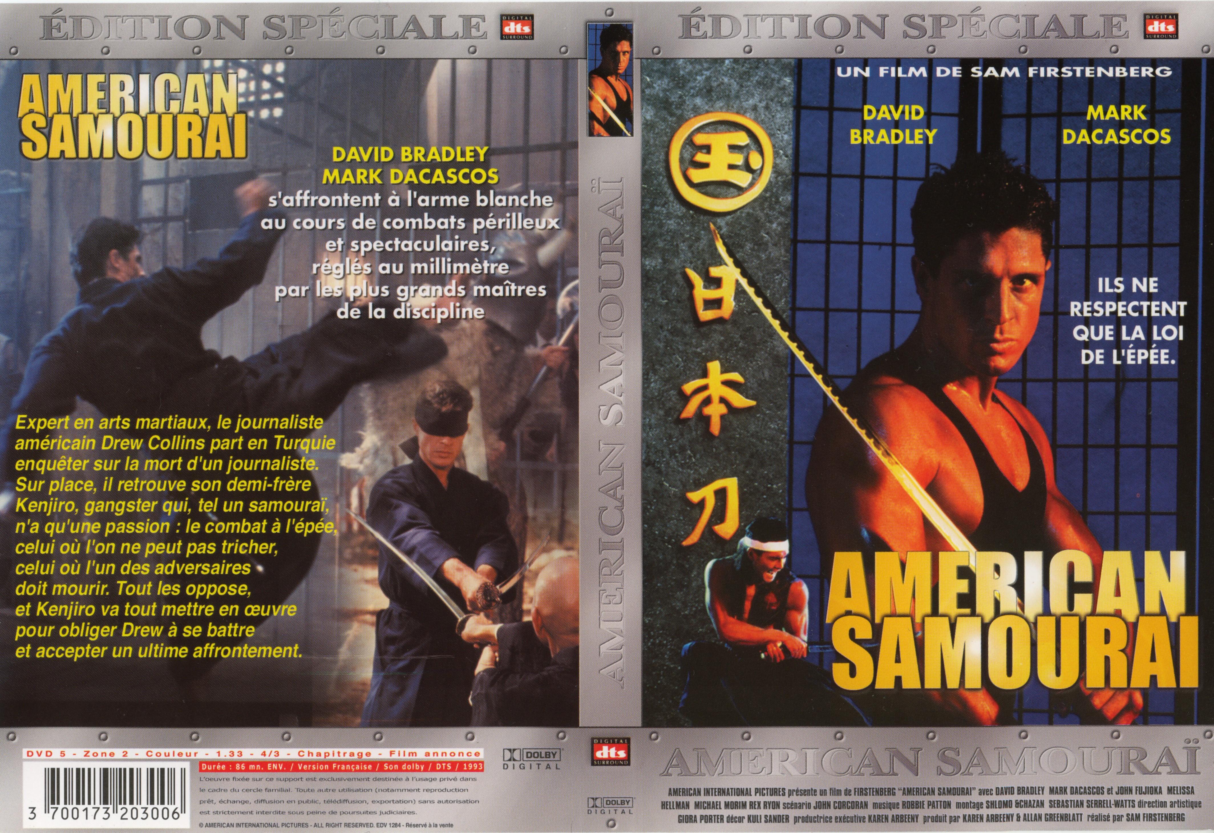 Jaquette DVD American samourai