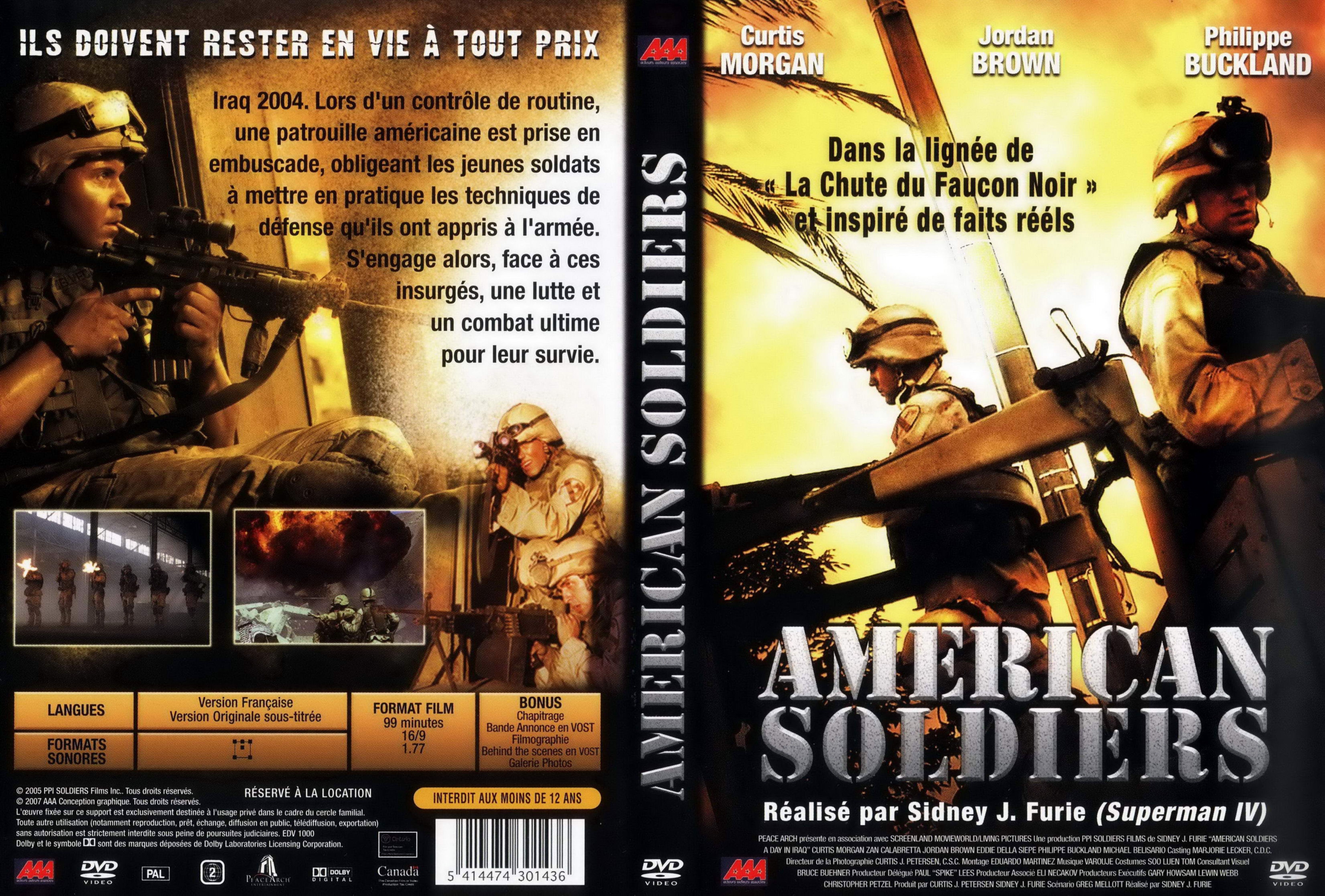 Jaquette DVD American soldiers v2