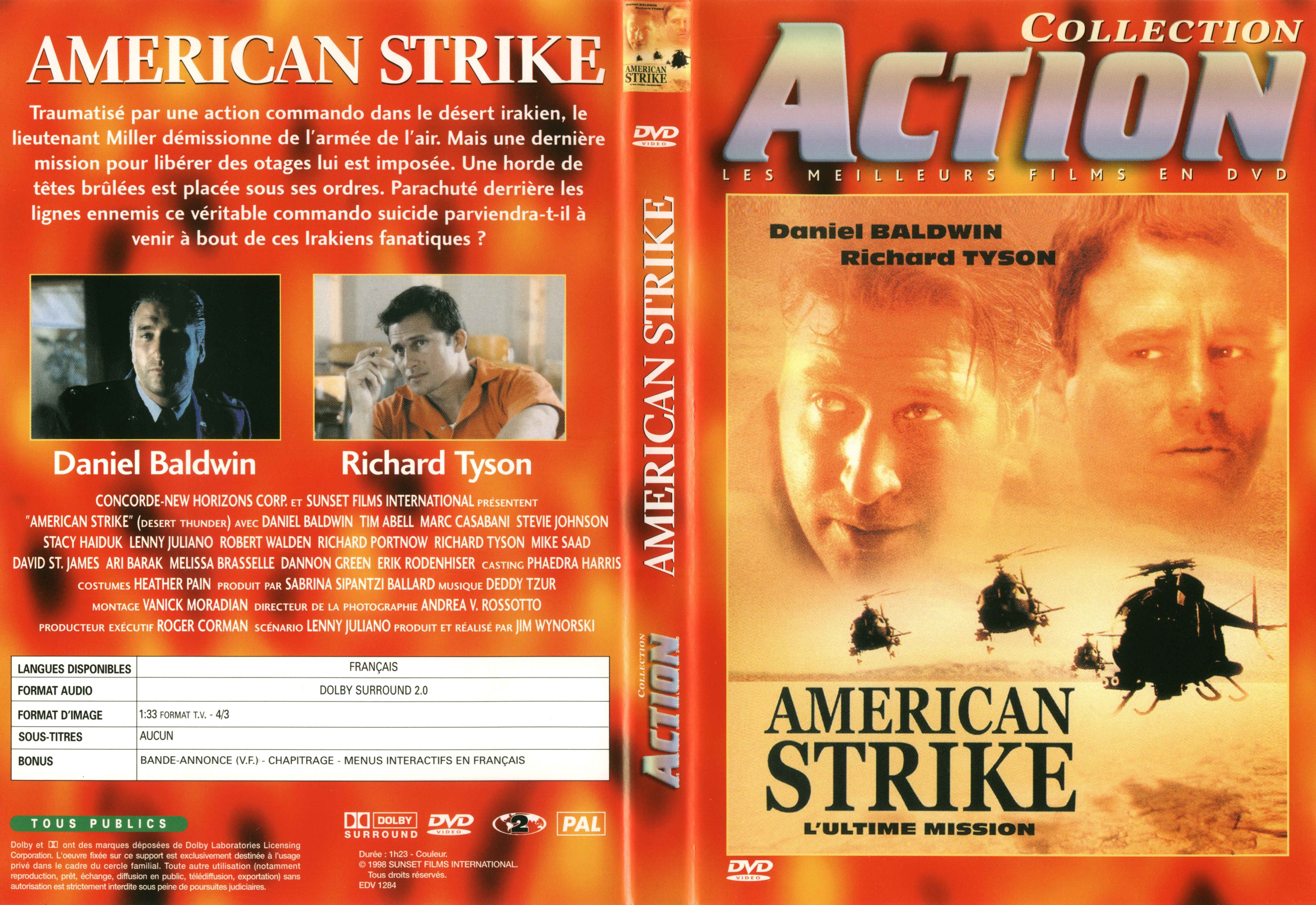 Jaquette DVD American strike l