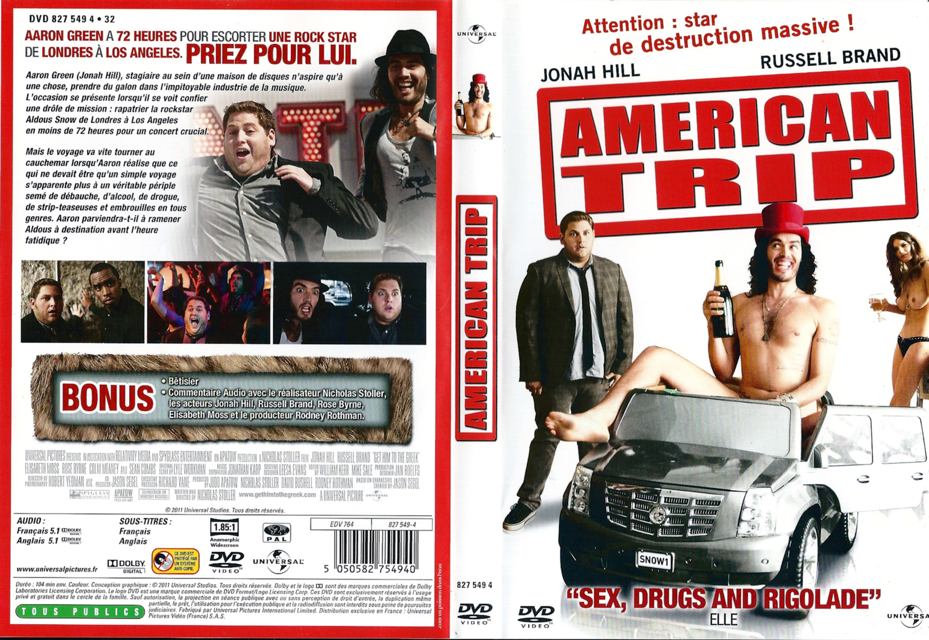 Jaquette DVD American trip