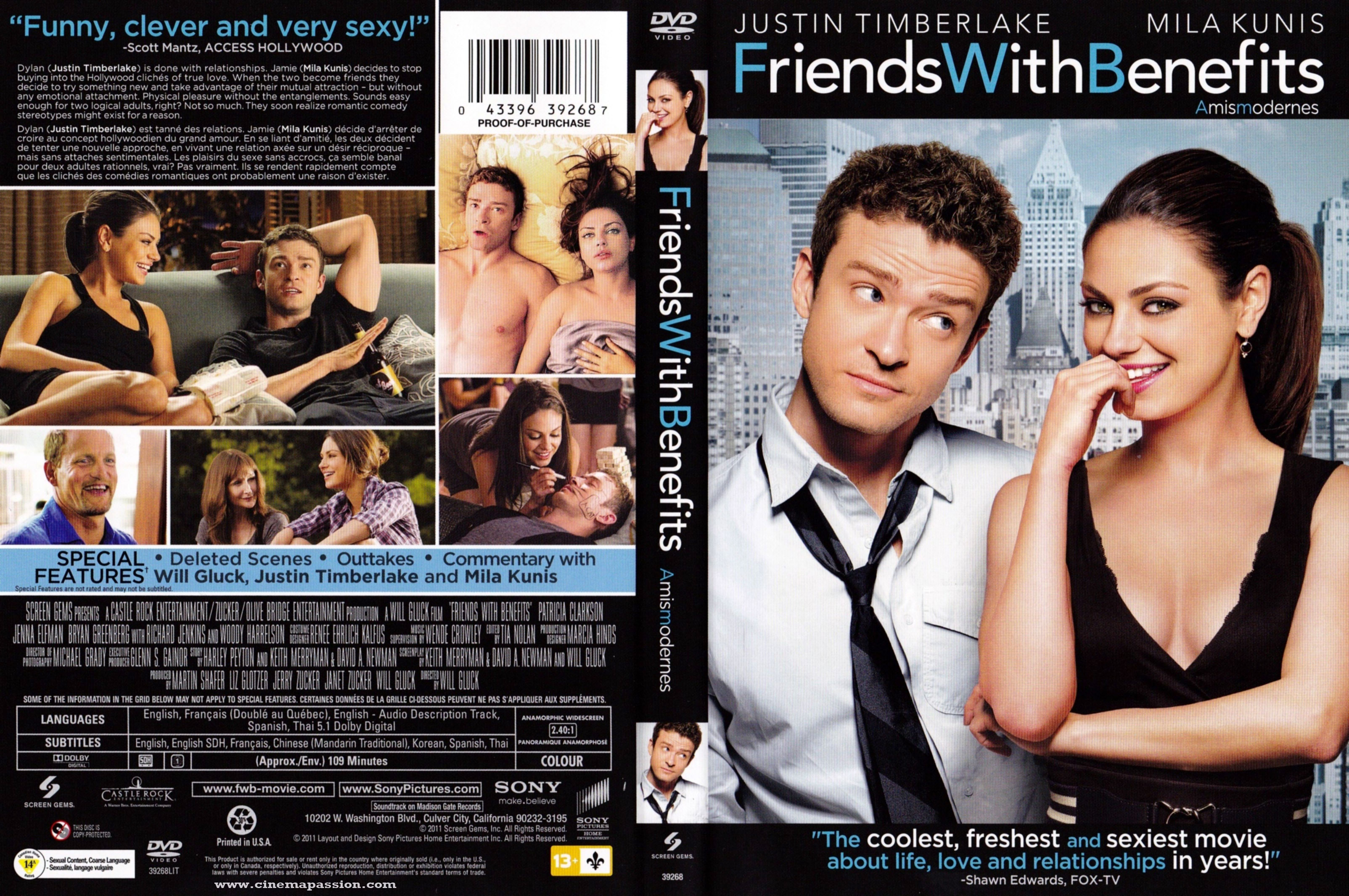 Jaquette DVD Amis moderne - Friends whith benefits (Canadienne)