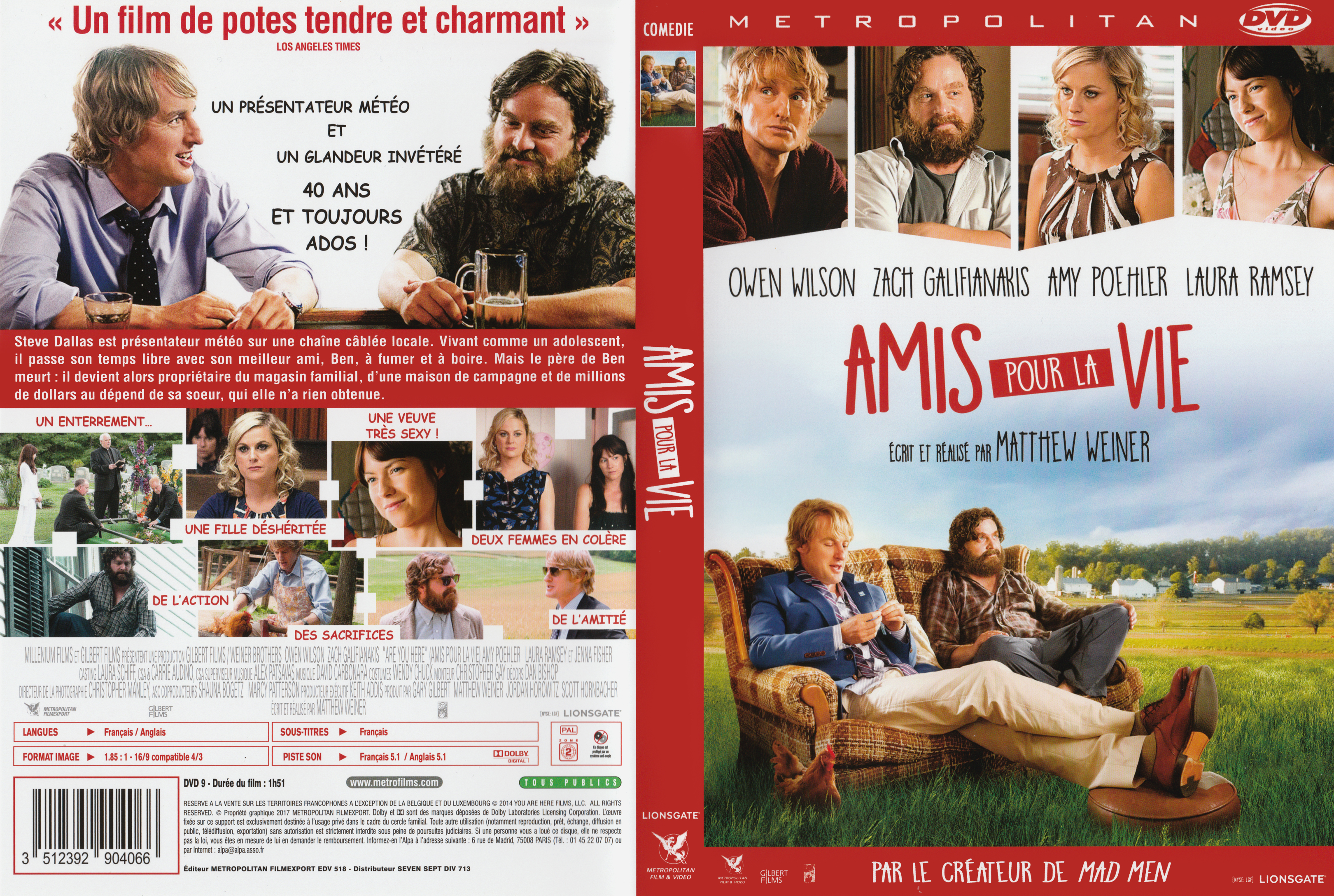 Jaquette DVD Amis pour la vie