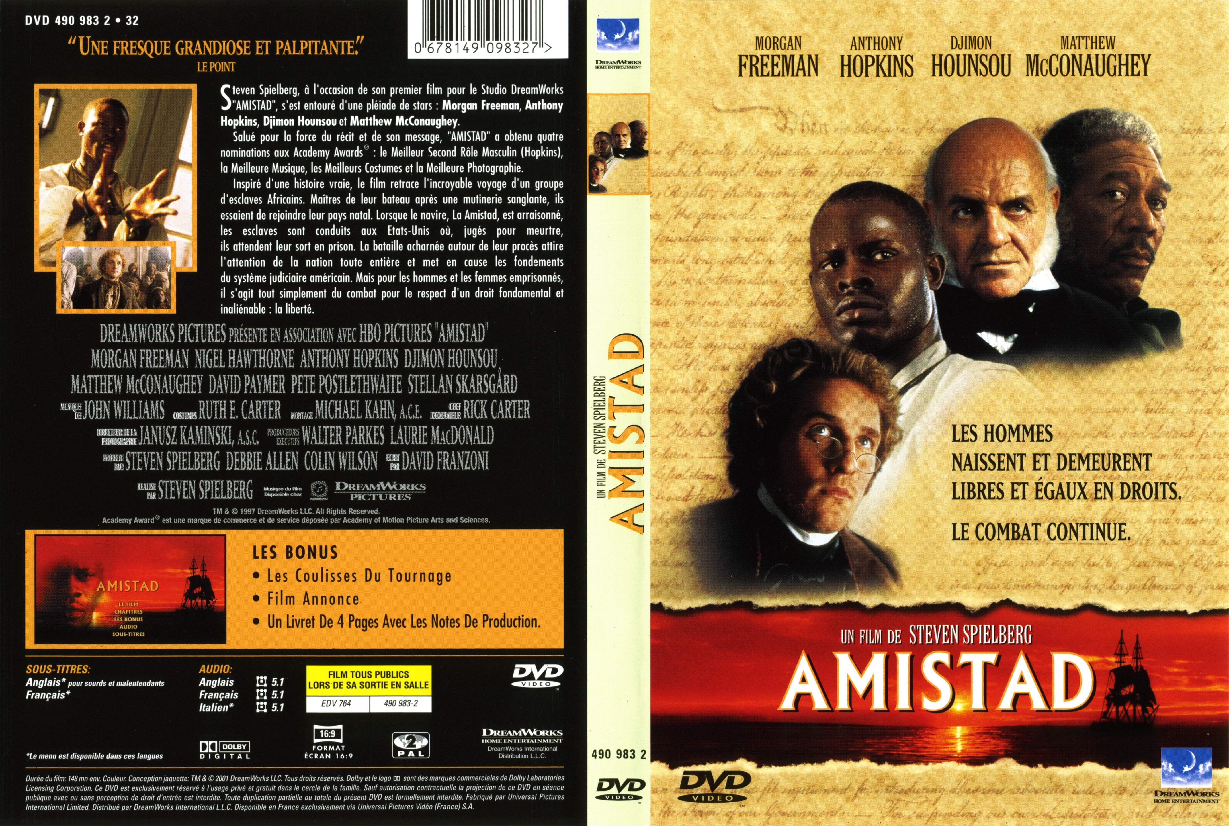 Jaquette DVD Amistad