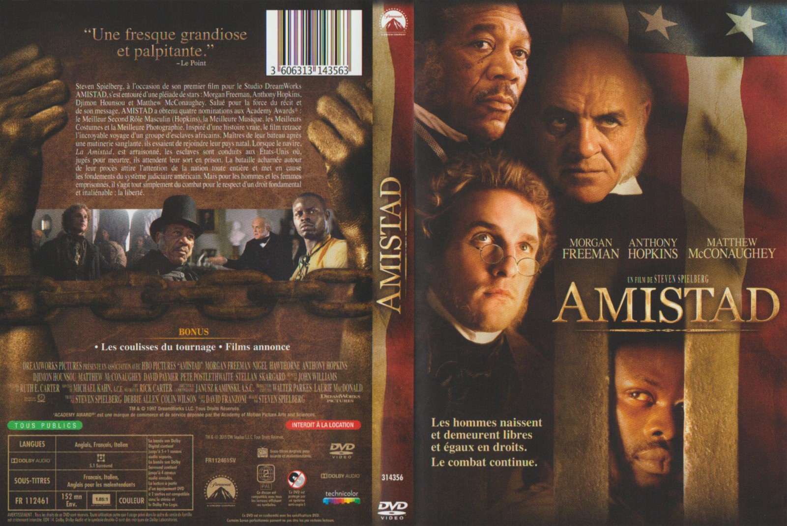 Jaquette DVD Amistad V3