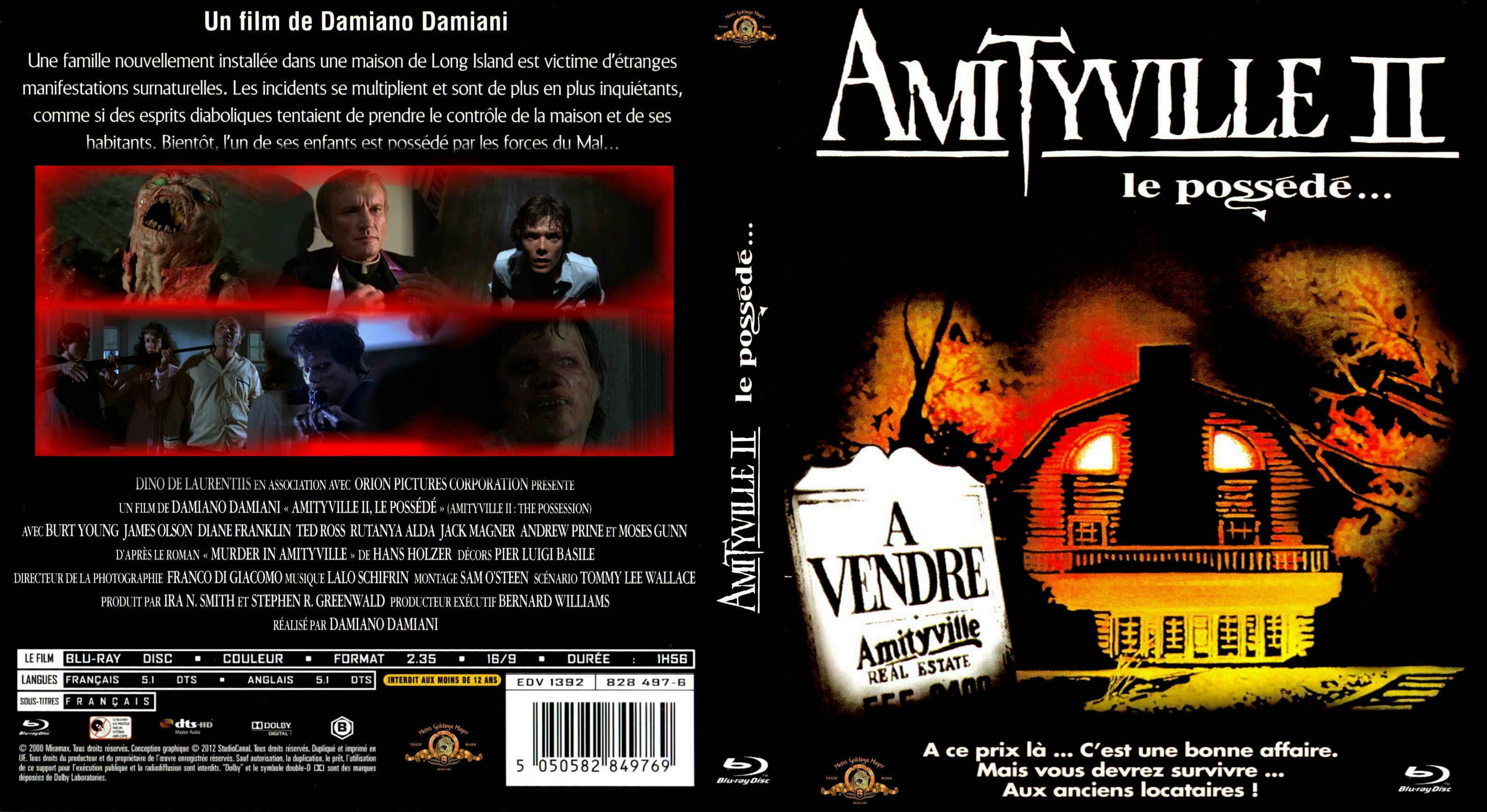 Jaquette DVD Amityville 2 custom (BLU-RAY)
