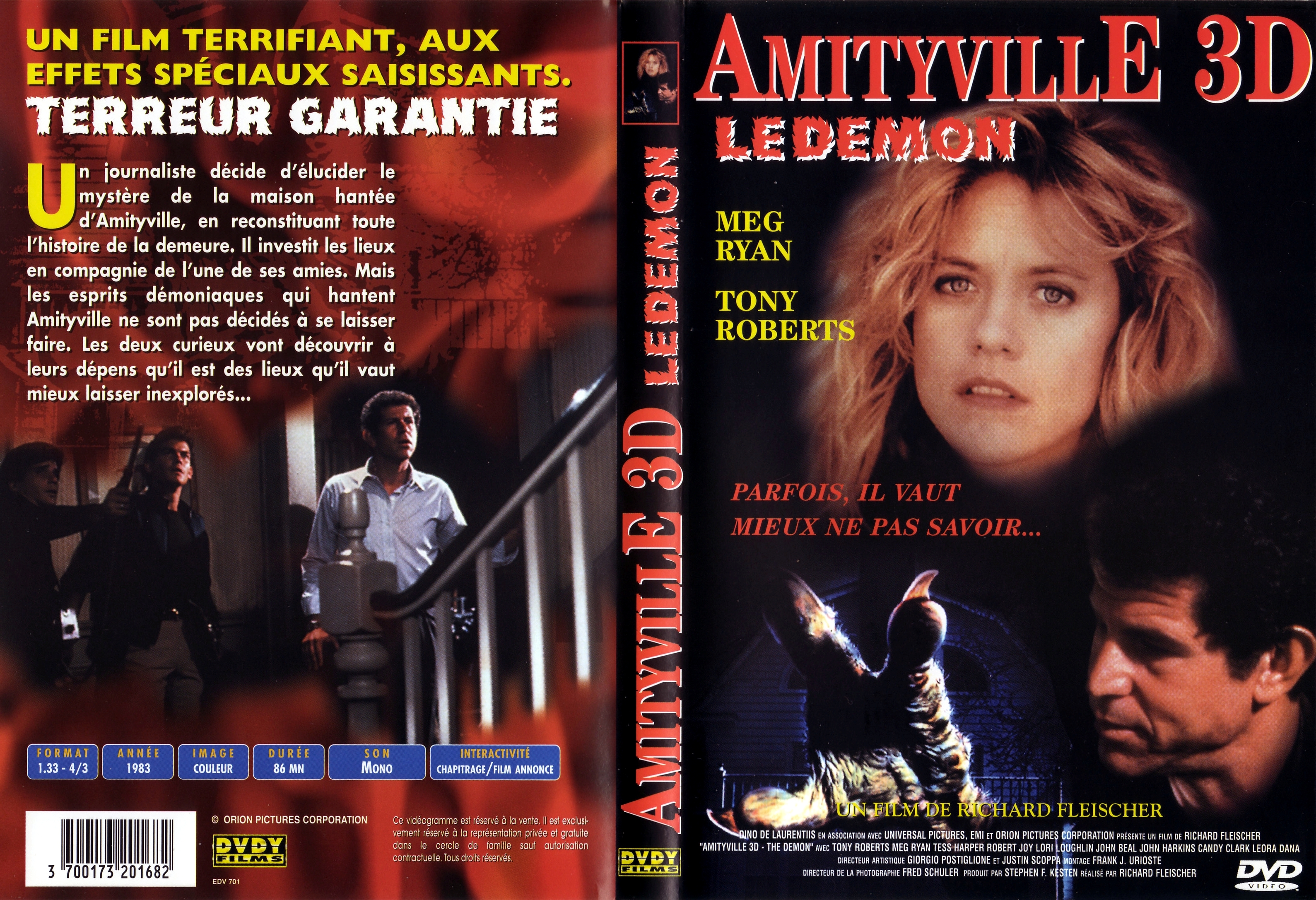 Jaquette DVD Amityville 3D le demon