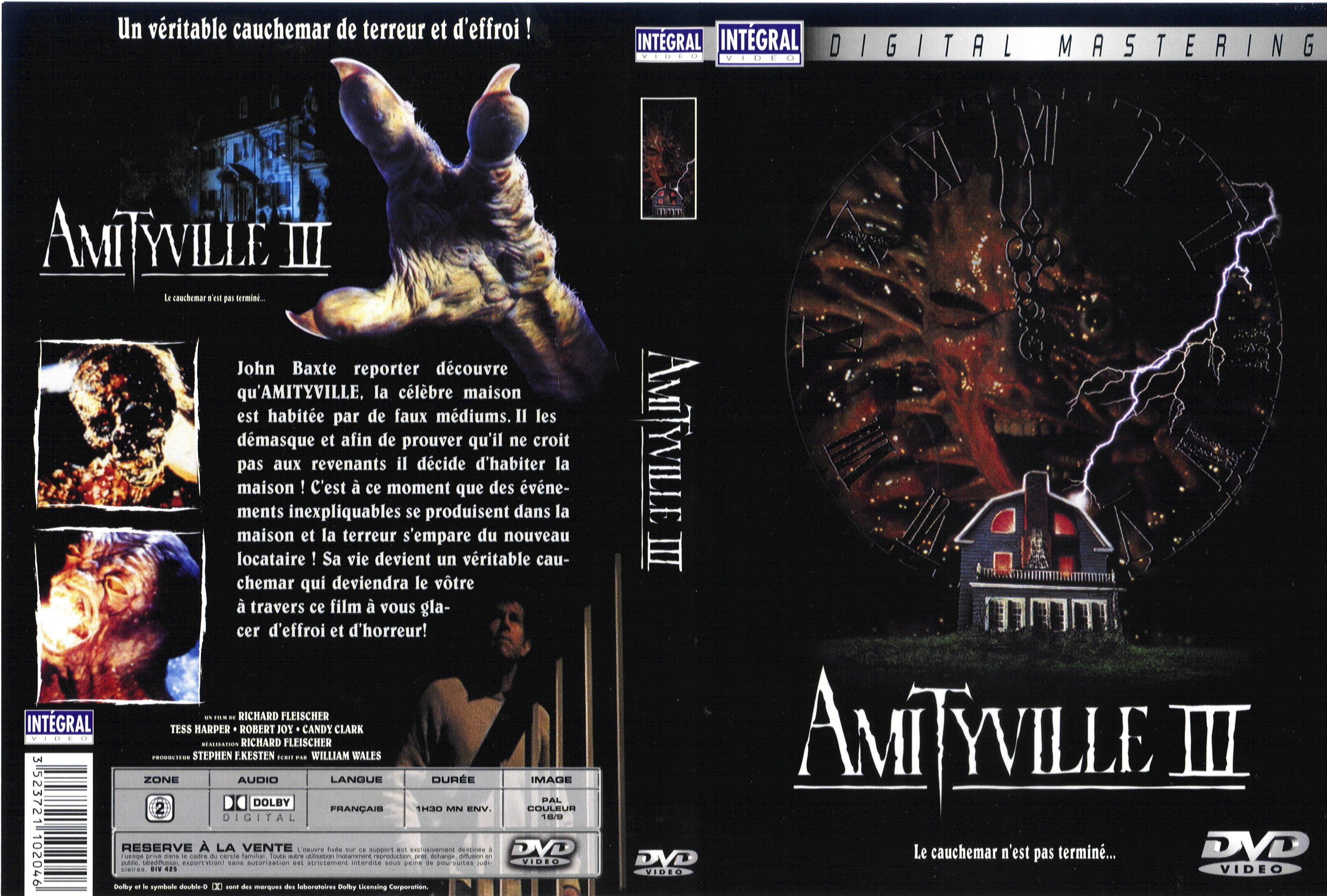 Jaquette DVD Amityville 3 v2