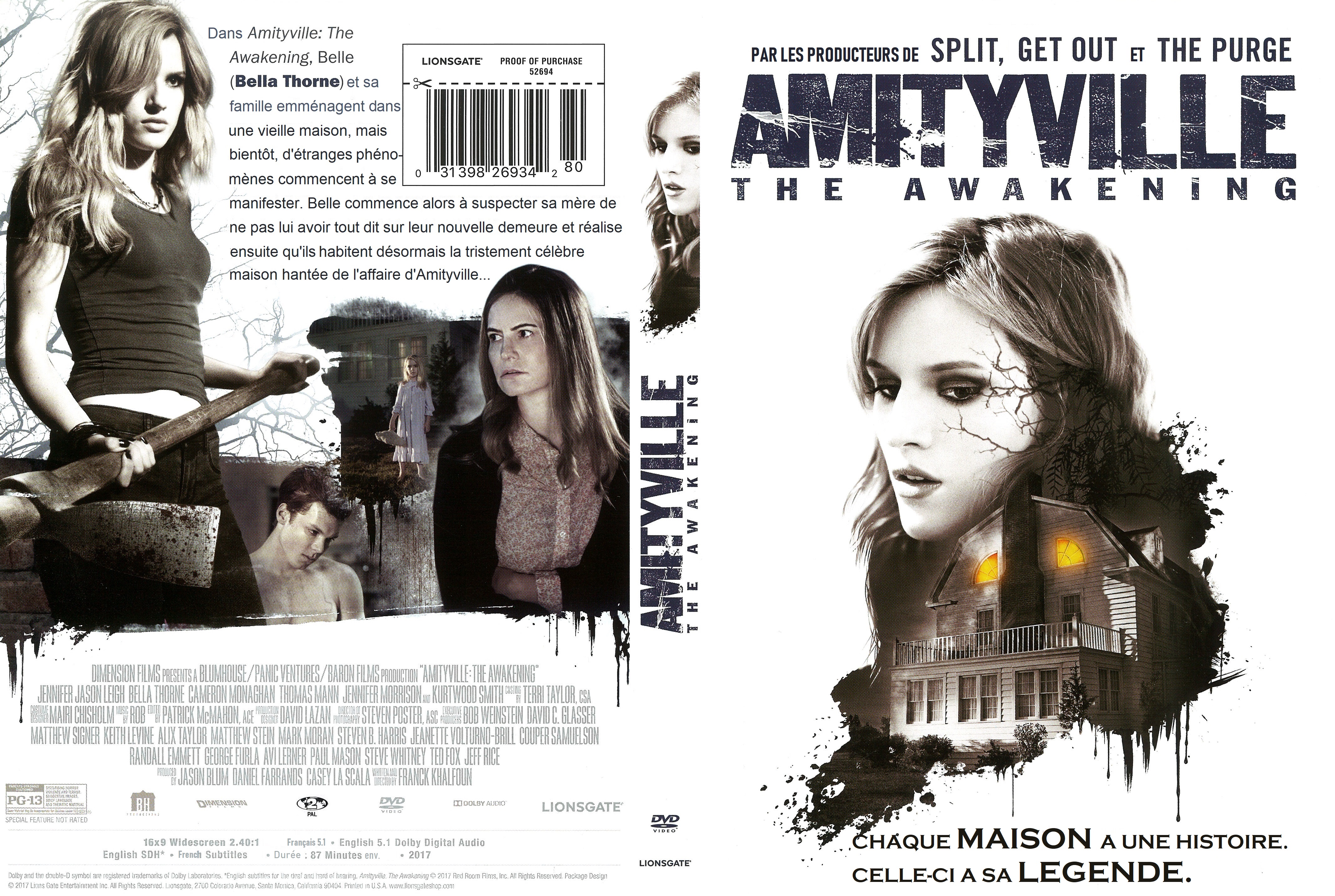 Jaquette DVD Amityville The Awakening custom