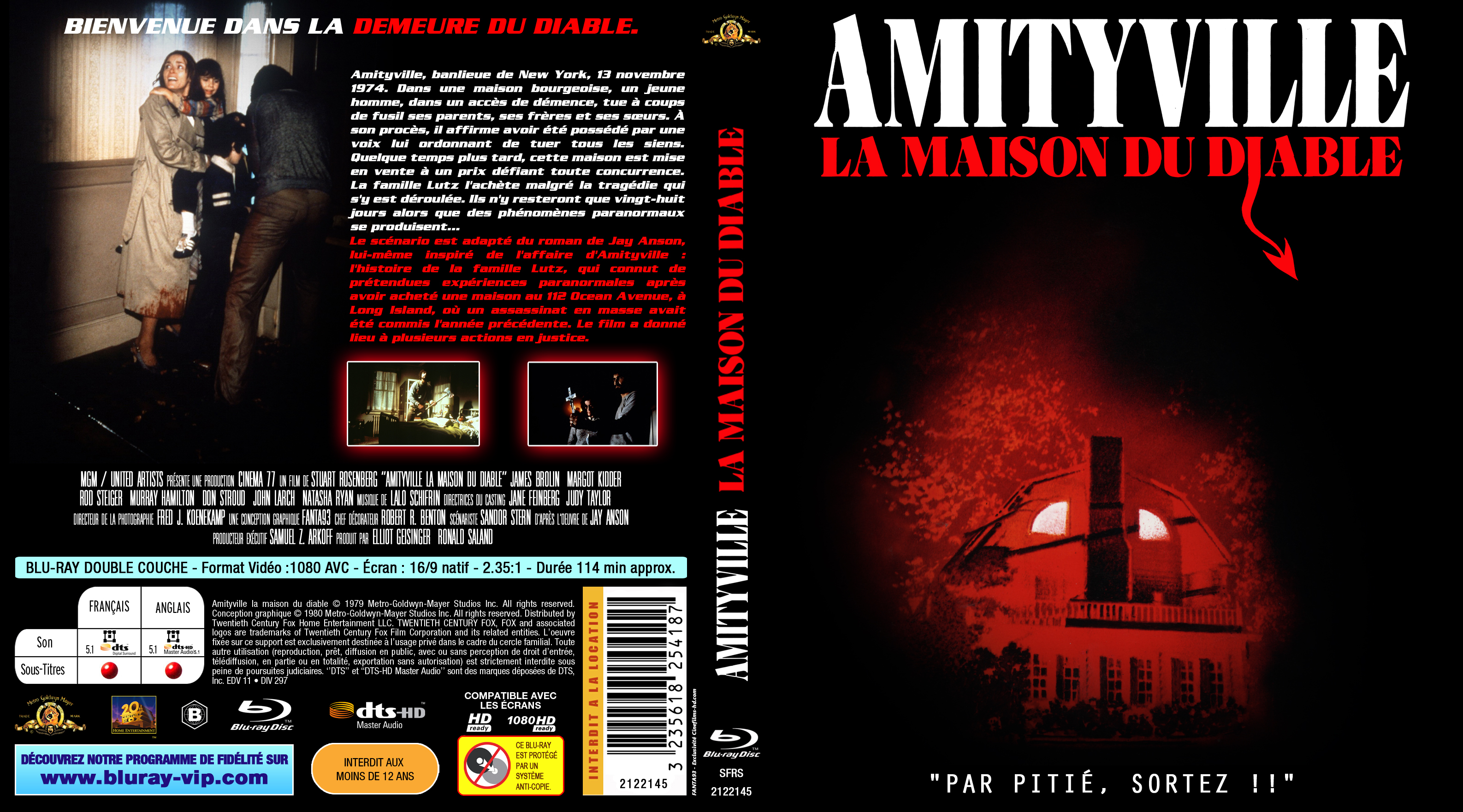 Jaquette DVD Amityville (1979) custom (BLU-RAY)