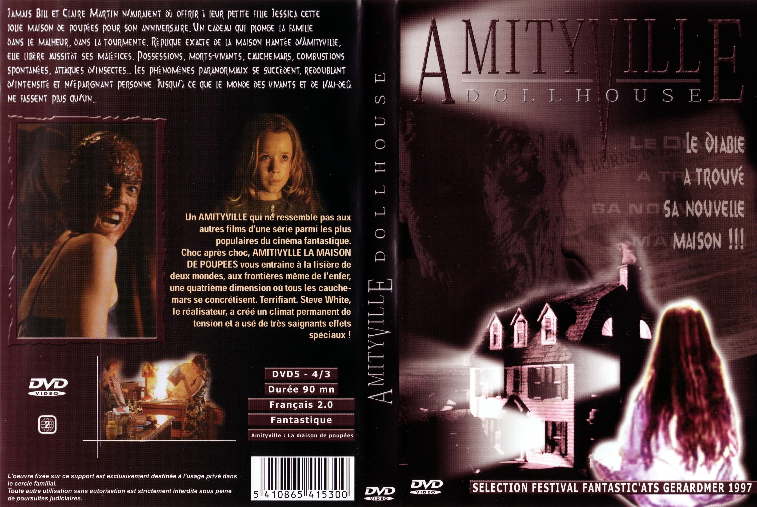 Jaquette DVD Amityville la maison de poupe