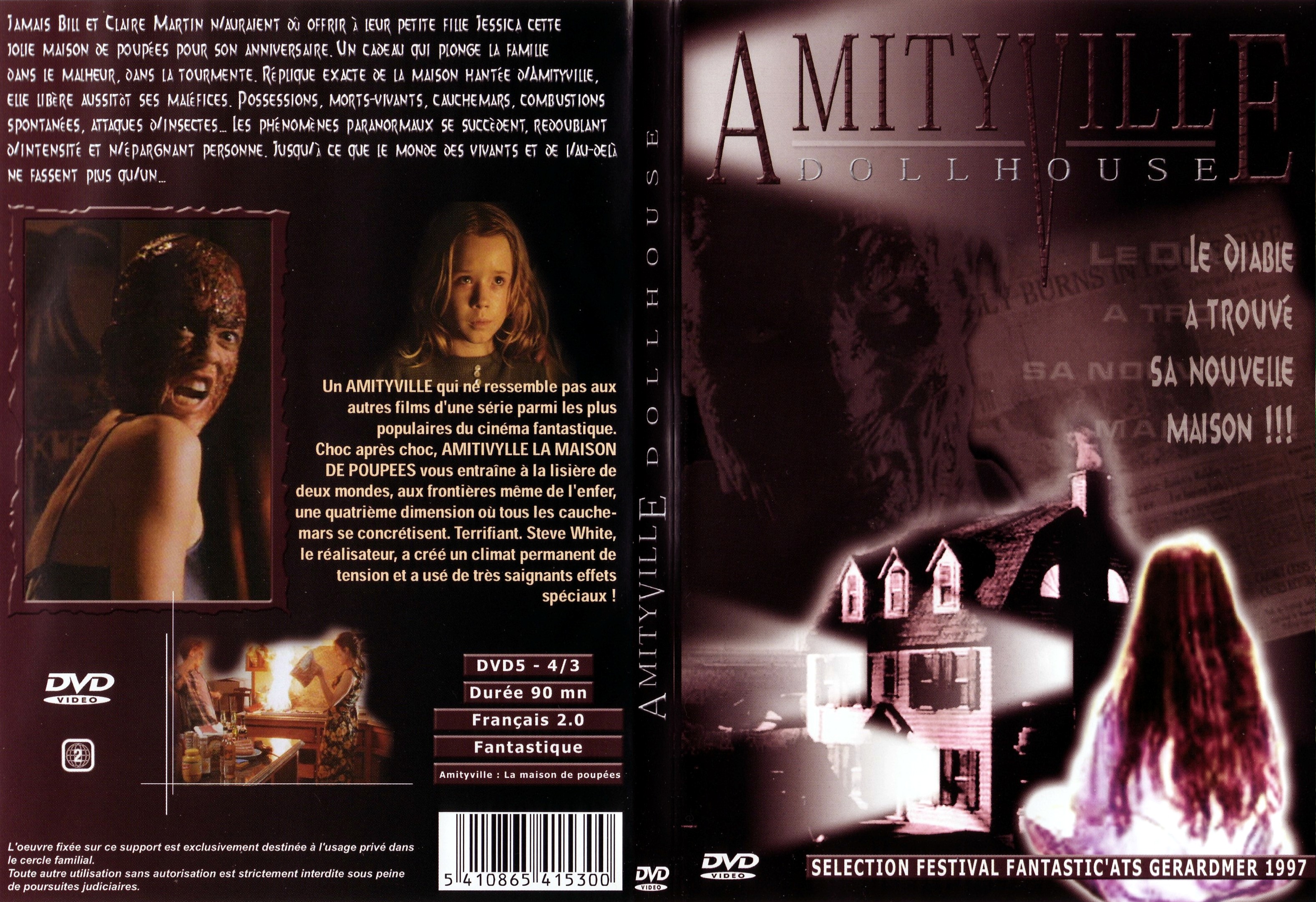 Jaquette DVD Amityville la maison de poupe - SLIM