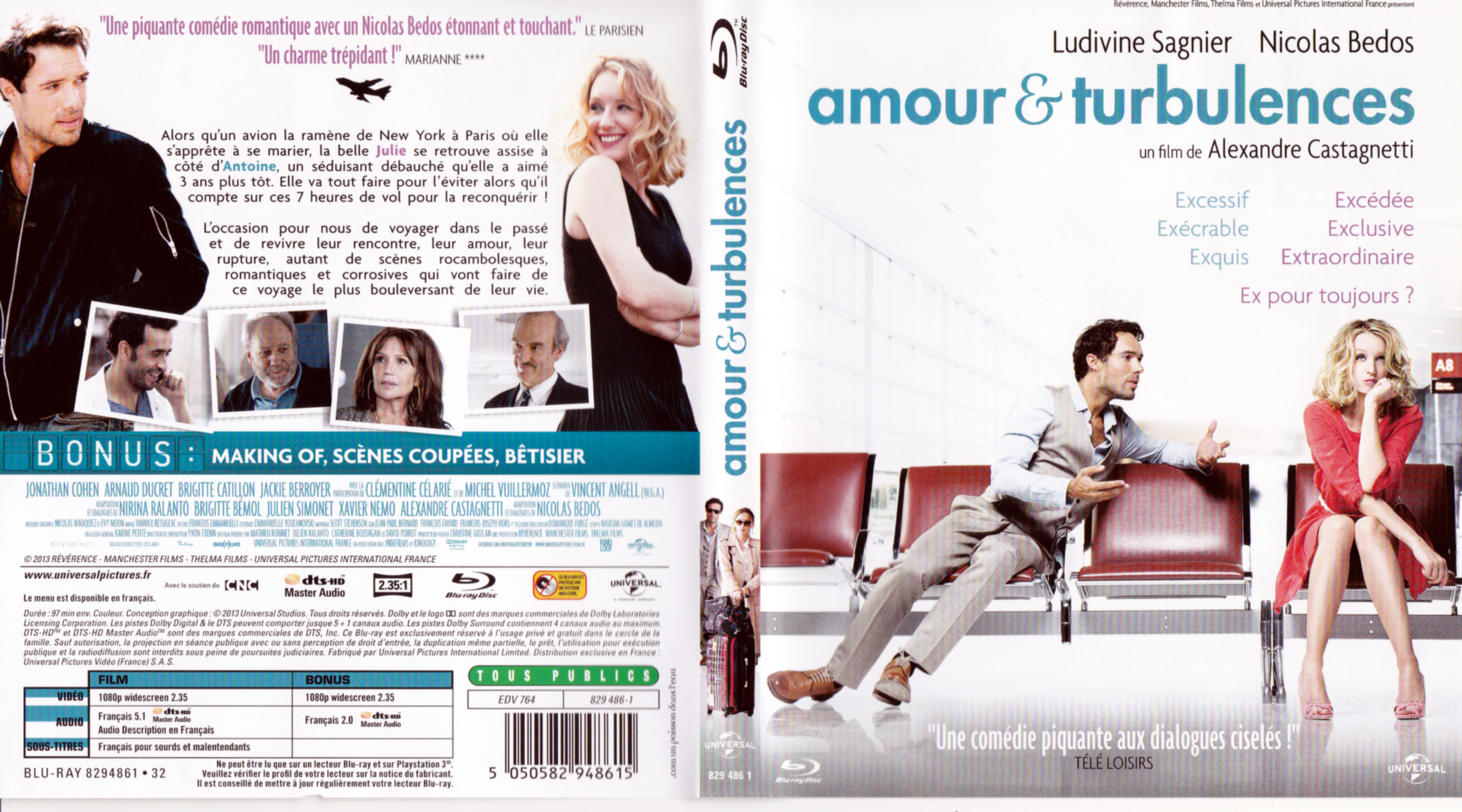 Jaquette DVD Amour & Turbulences (BLU-RAY)